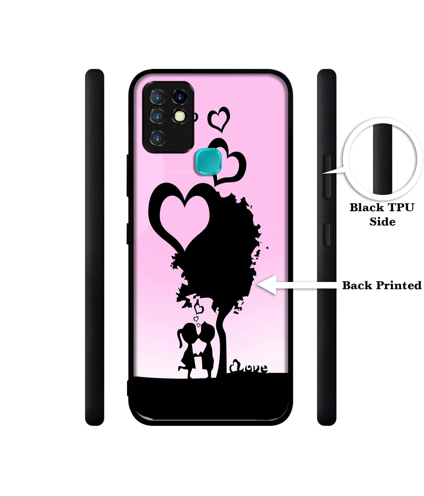 Sweet Love Designer 2D Printed Back Case Cover for Infinix Hot 10 4G