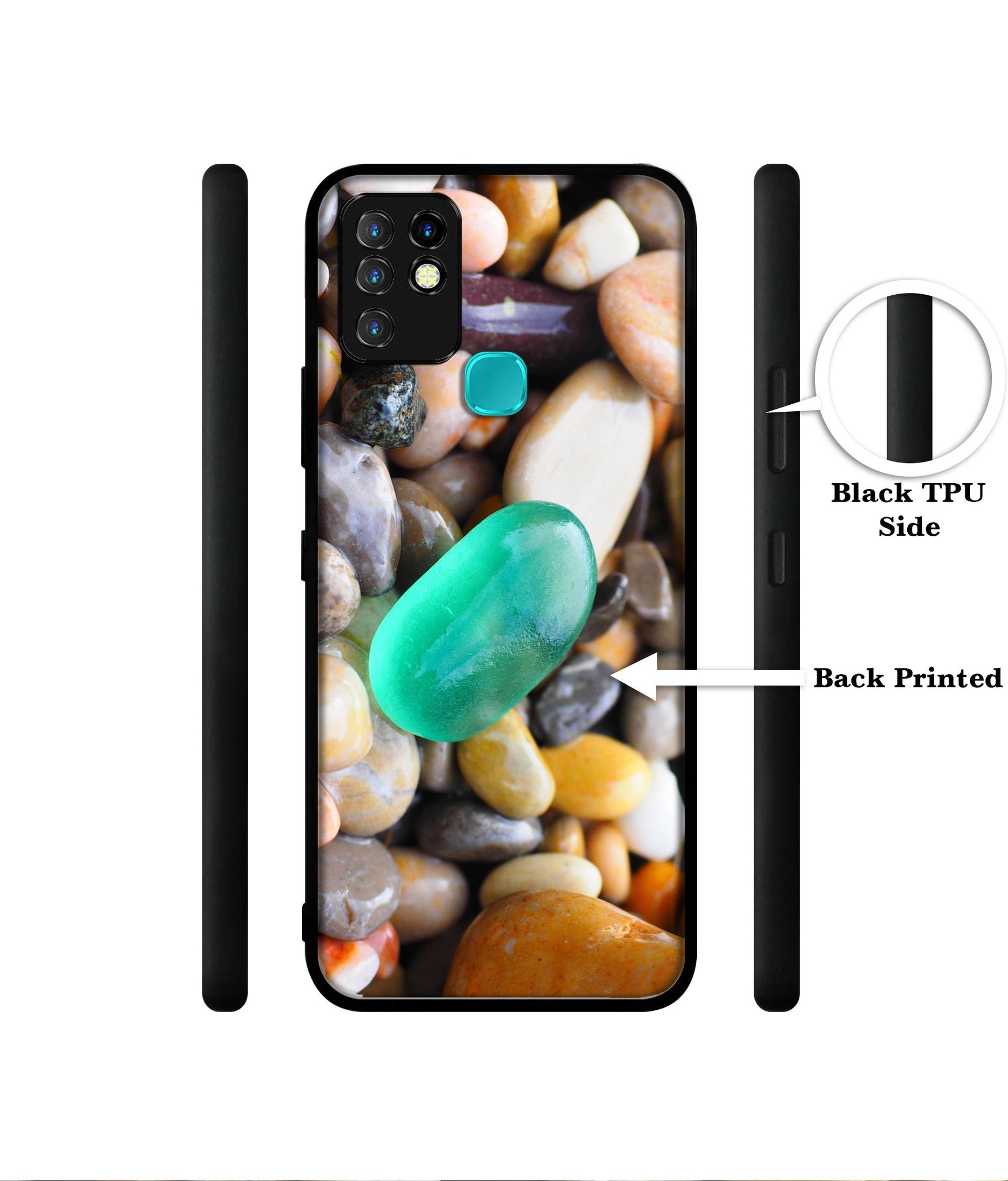 Sea Stones Designer 2D Printed Back Case Cover for Infinix Hot 10 4G