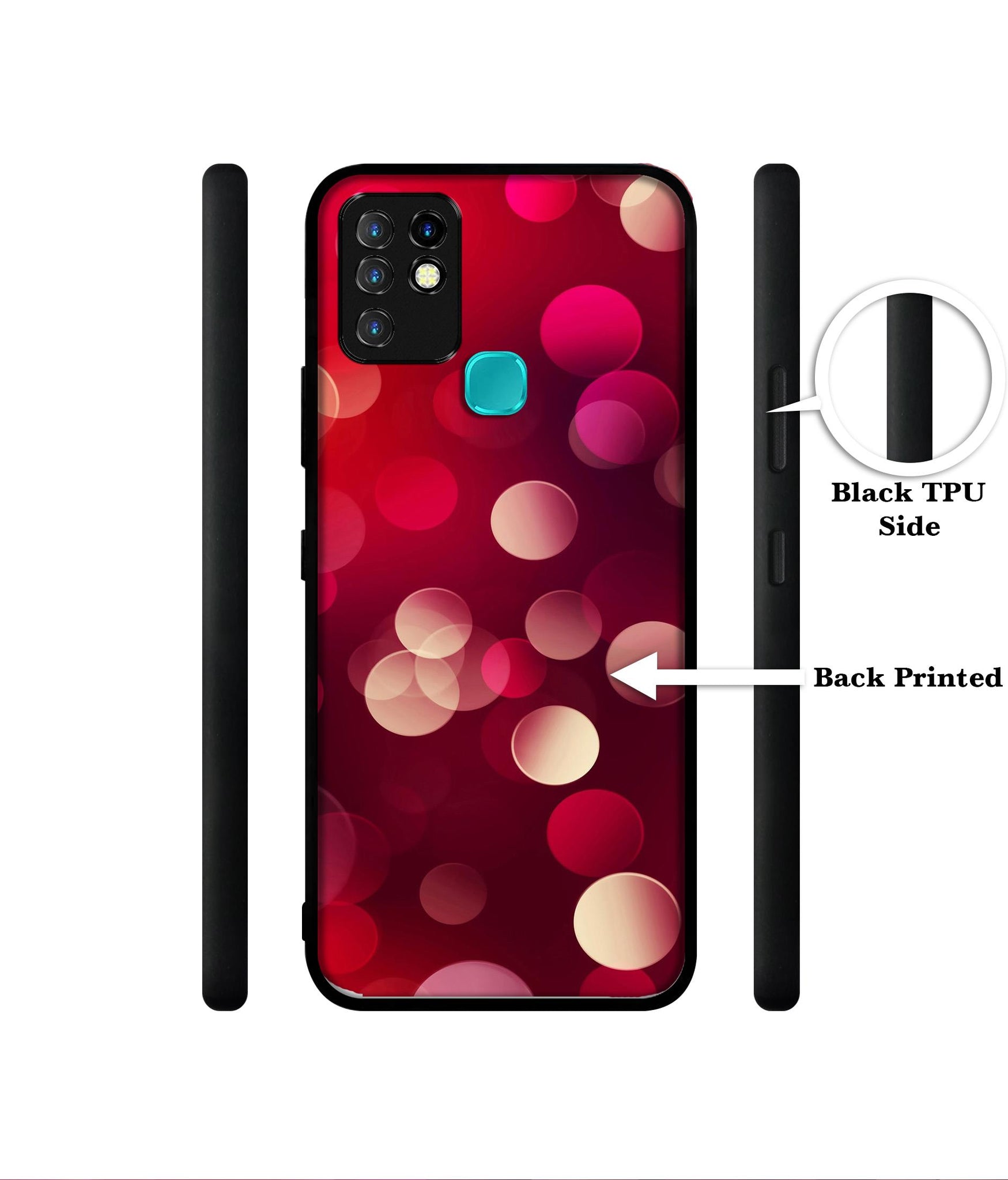 3D Circles Designer 2D Printed Back Case Cover for Infinix Hot 10 4G