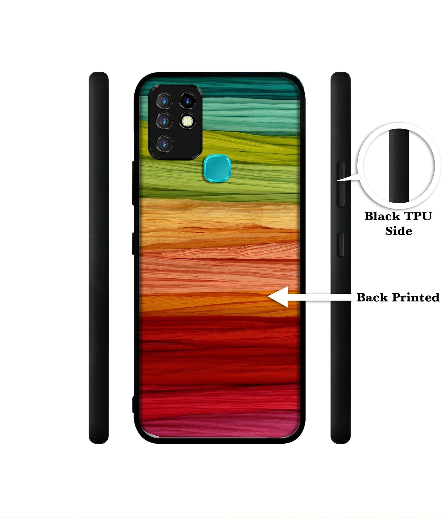 Colorful Thread Designer 2D Printed Back Case Cover for Infinix Hot 10 4G