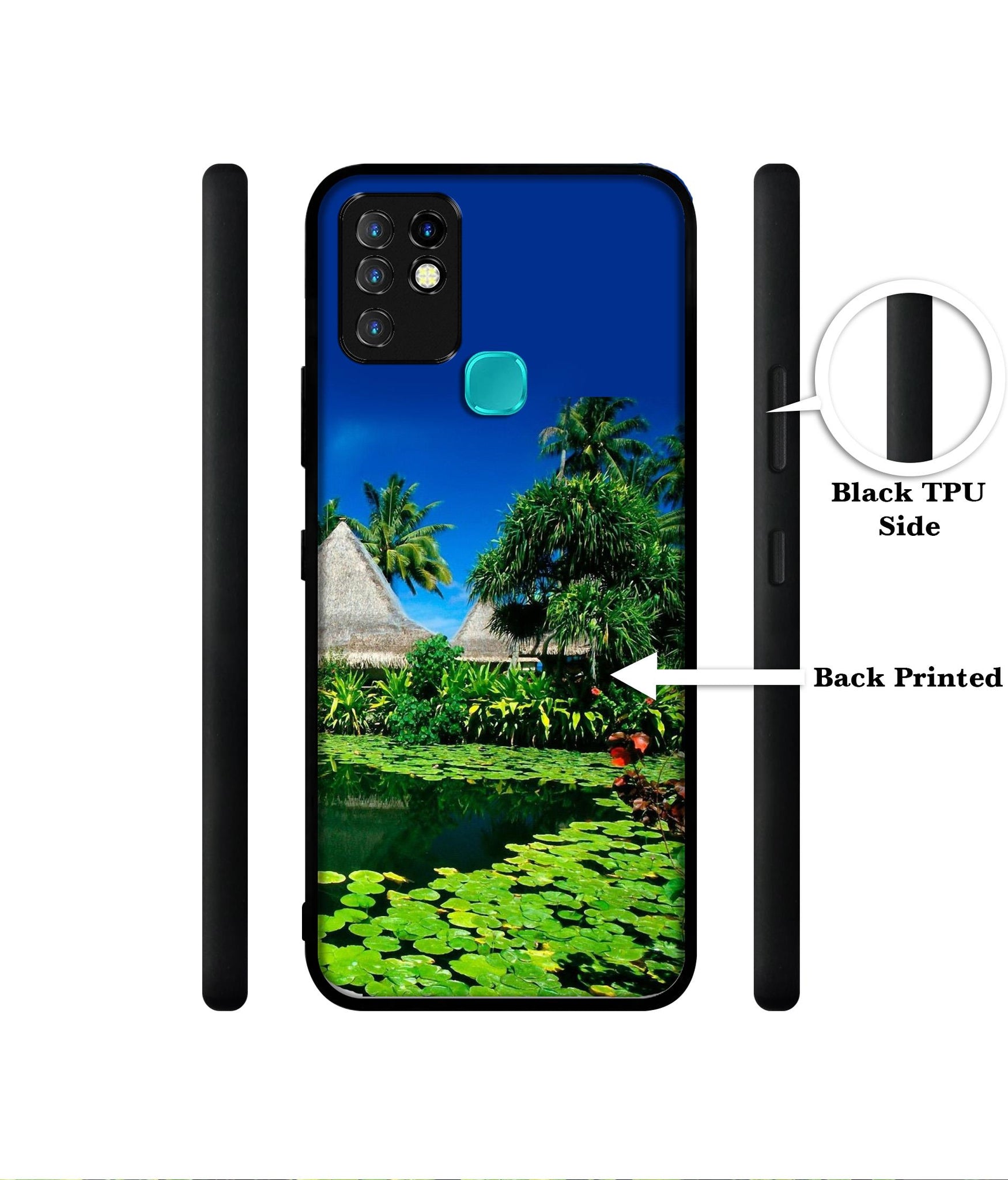 Tropics Water Designer 2D Printed Back Case Cover for Infinix Hot 10 4G