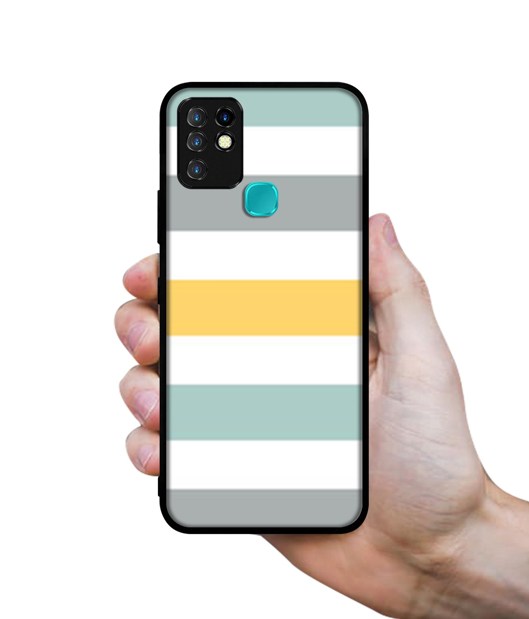 Line Texture Designer 2D Printed Back Case Cover for Infinix Hot 10 4G