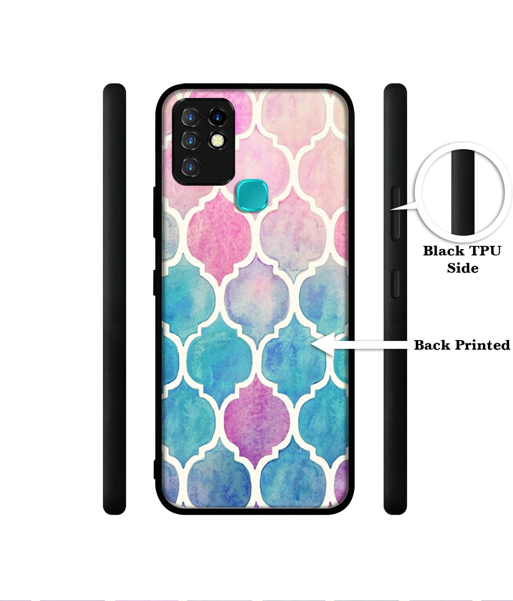 Patterns Art Designer 2D Printed Back Case Cover for Infinix Hot 10 4G