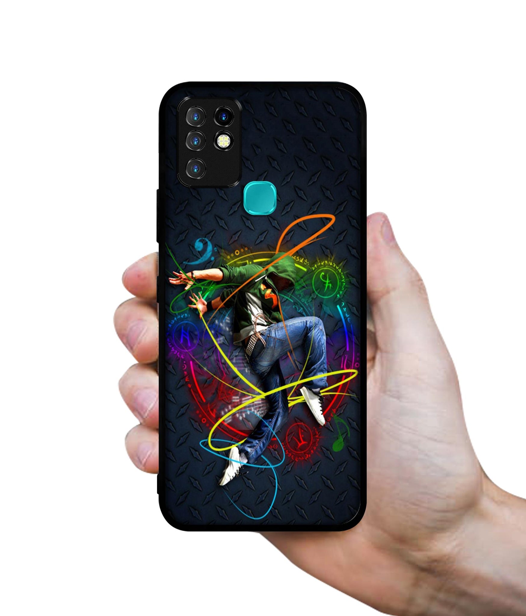 Boy With Music Designer 2D Printed Back Case Cover for Infinix Hot 10 4G
