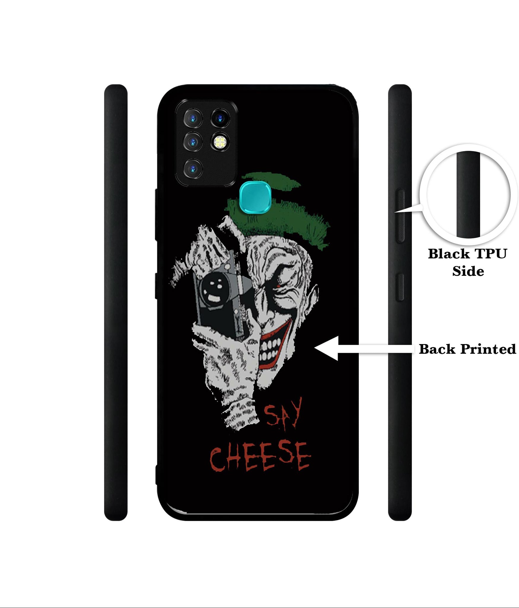Joker Say Cheese Designer 2D Printed Back Case Cover for Infinix Hot 10 4G
