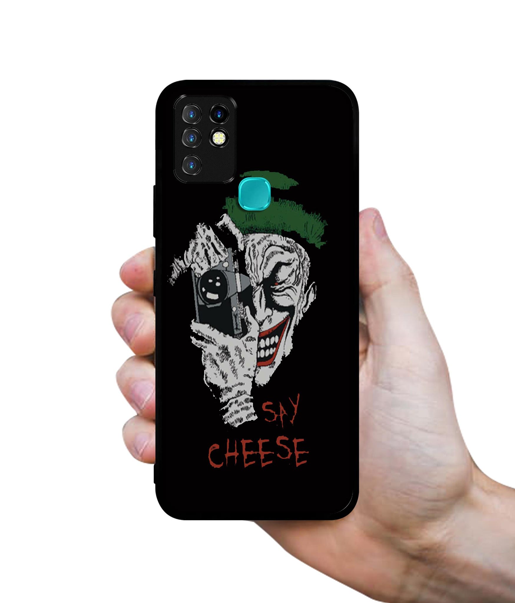 Joker Say Cheese Designer 2D Printed Back Case Cover for Infinix Hot 10 4G
