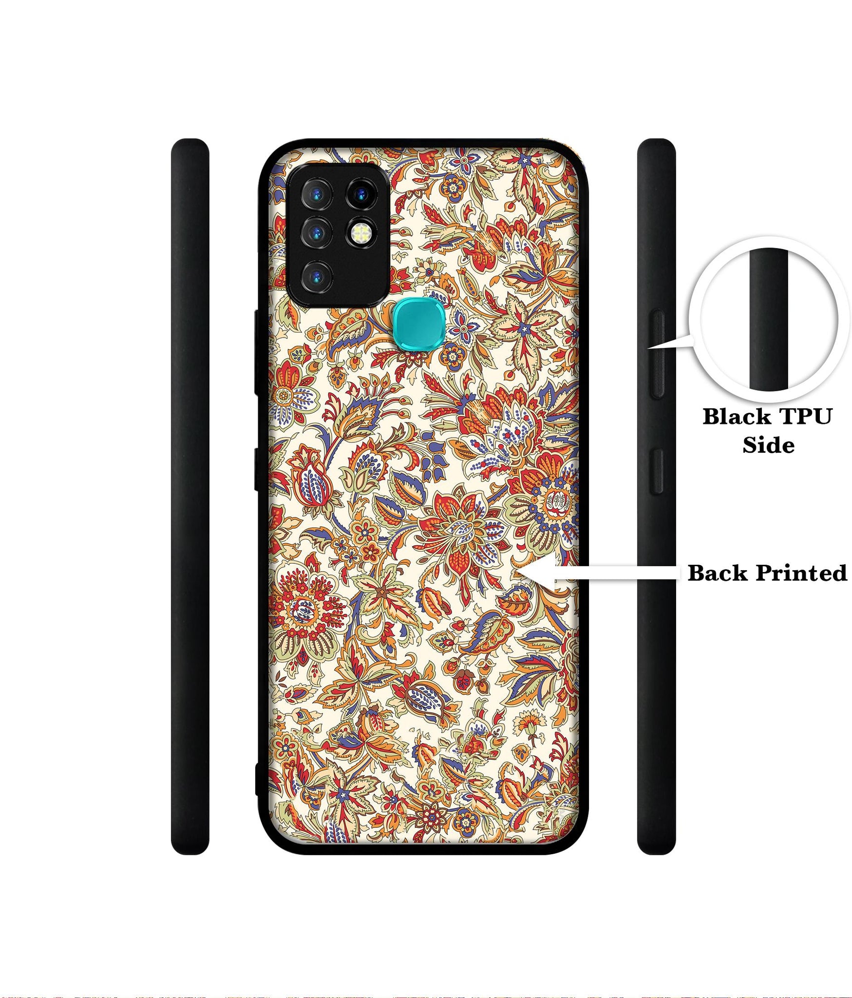 Floral Designer 2D Printed Back Case Cover for Infinix Hot 10 4G