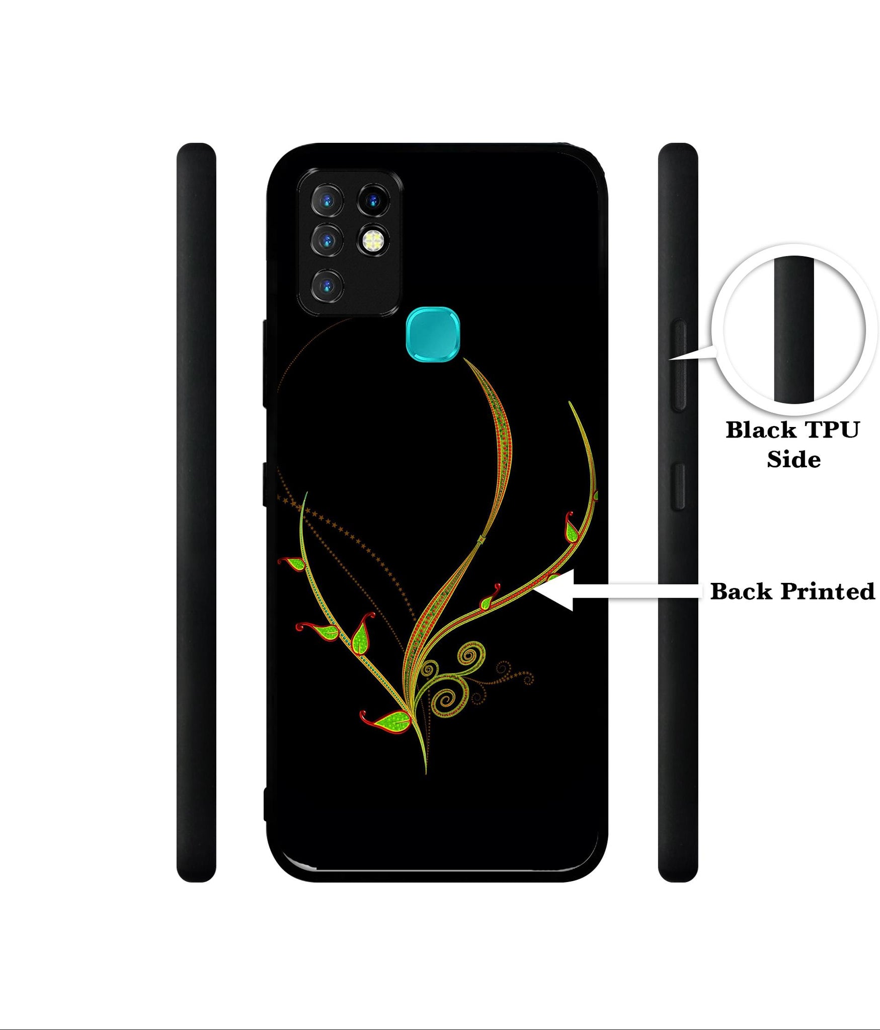 Yellow Pattern Designer 2D Printed Back Case Cover for Infinix Hot 10 4G