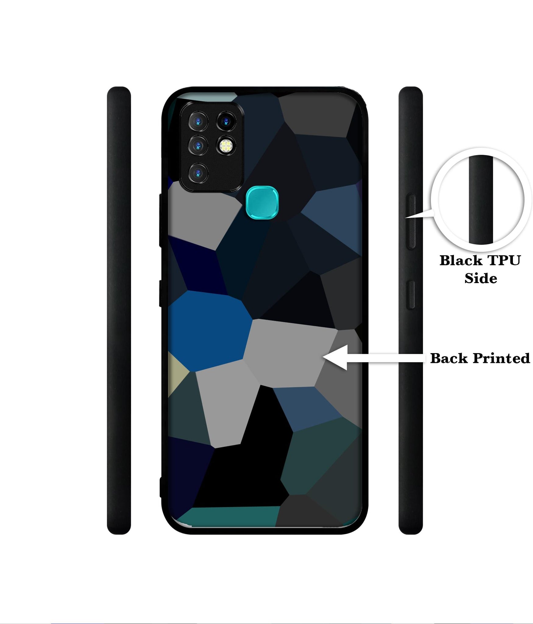 Mathematical Shape Designer 2D Printed Back Case Cover for Infinix Hot 10 4G