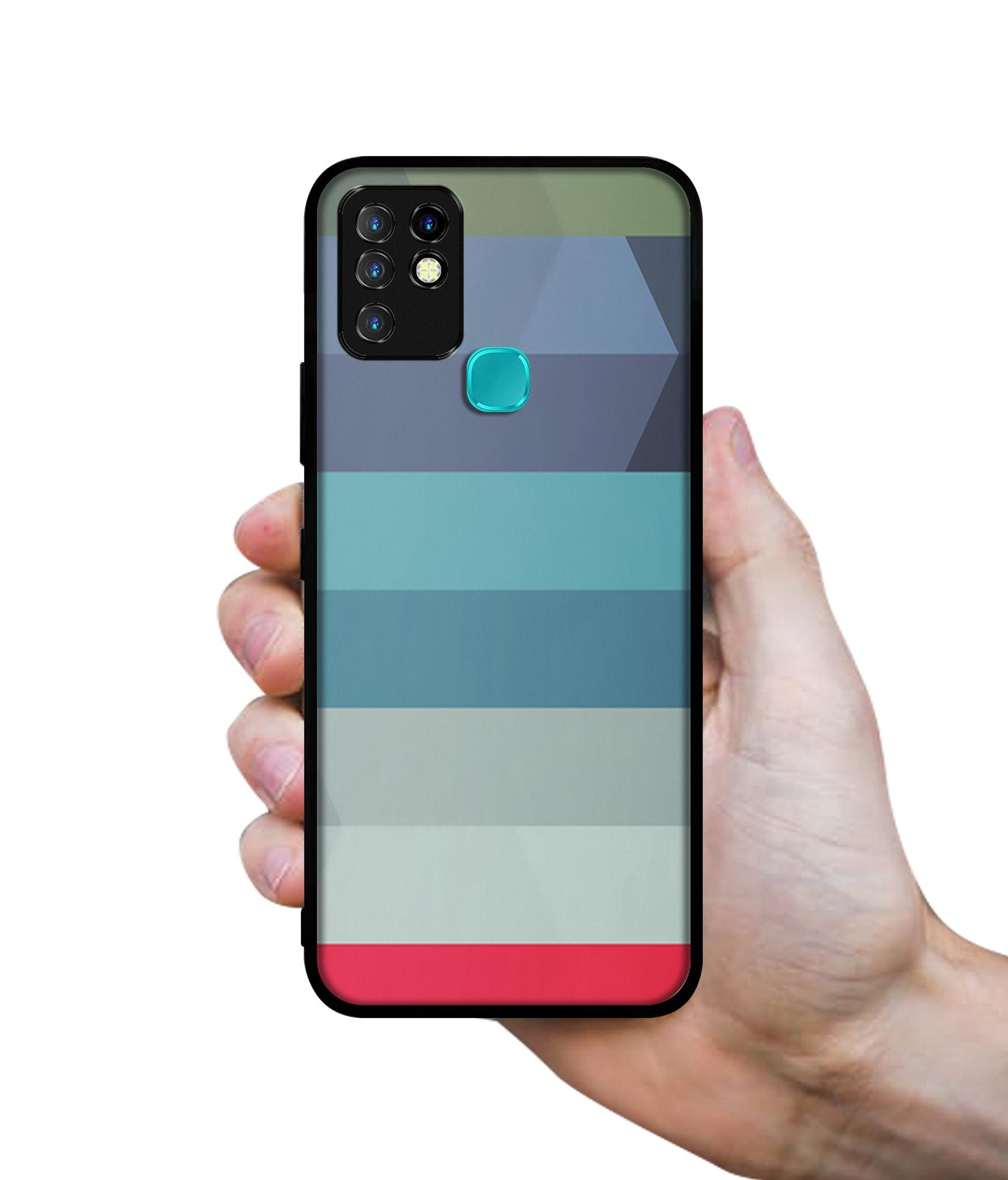 Colorful Lines Designer 2D Printed Back Case Cover for Infinix Hot 10 4G