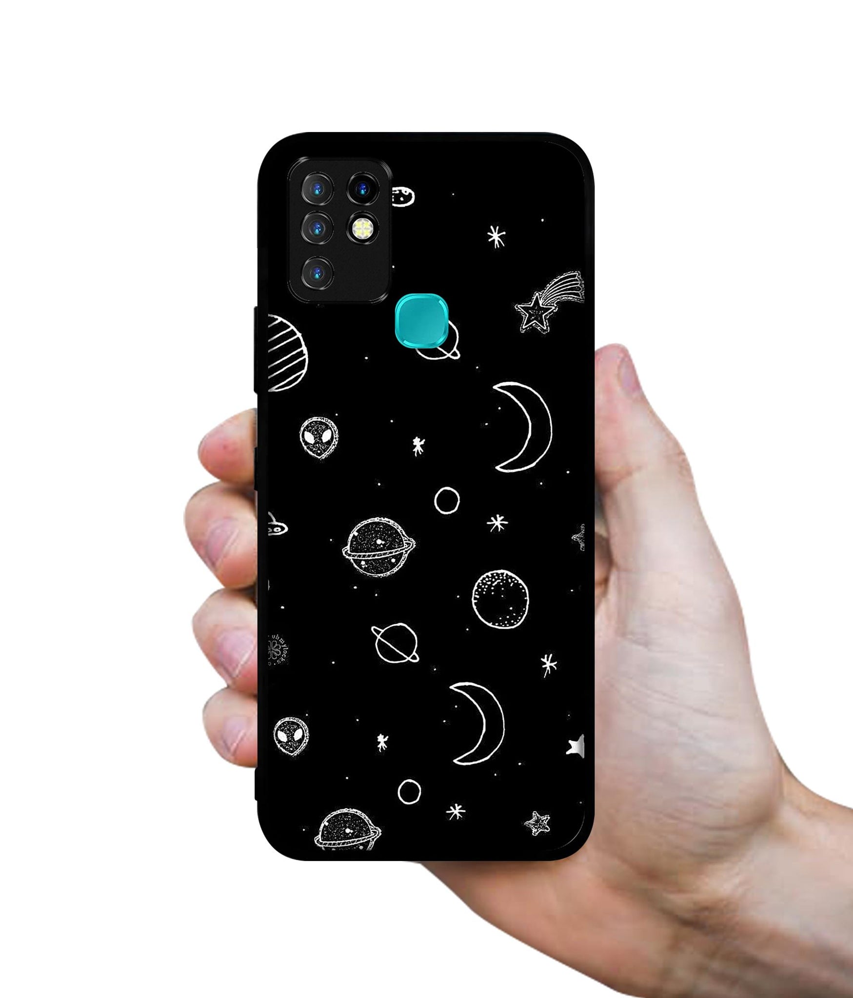 Space Stars Universe Designer 2D Printed Back Case Cover for Infinix Hot 10 4G