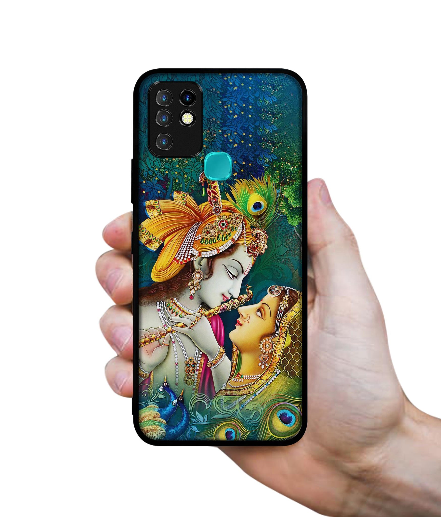 Radha Kishan Love Designer 2D Printed Back Case Cover for Infinix Hot 10 4G