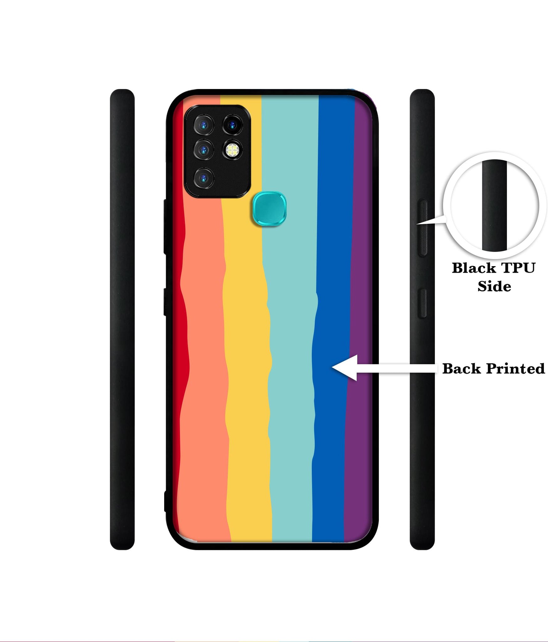 Rainbow Designer 2D Printed Back Case Cover for Infinix Hot 10 4G