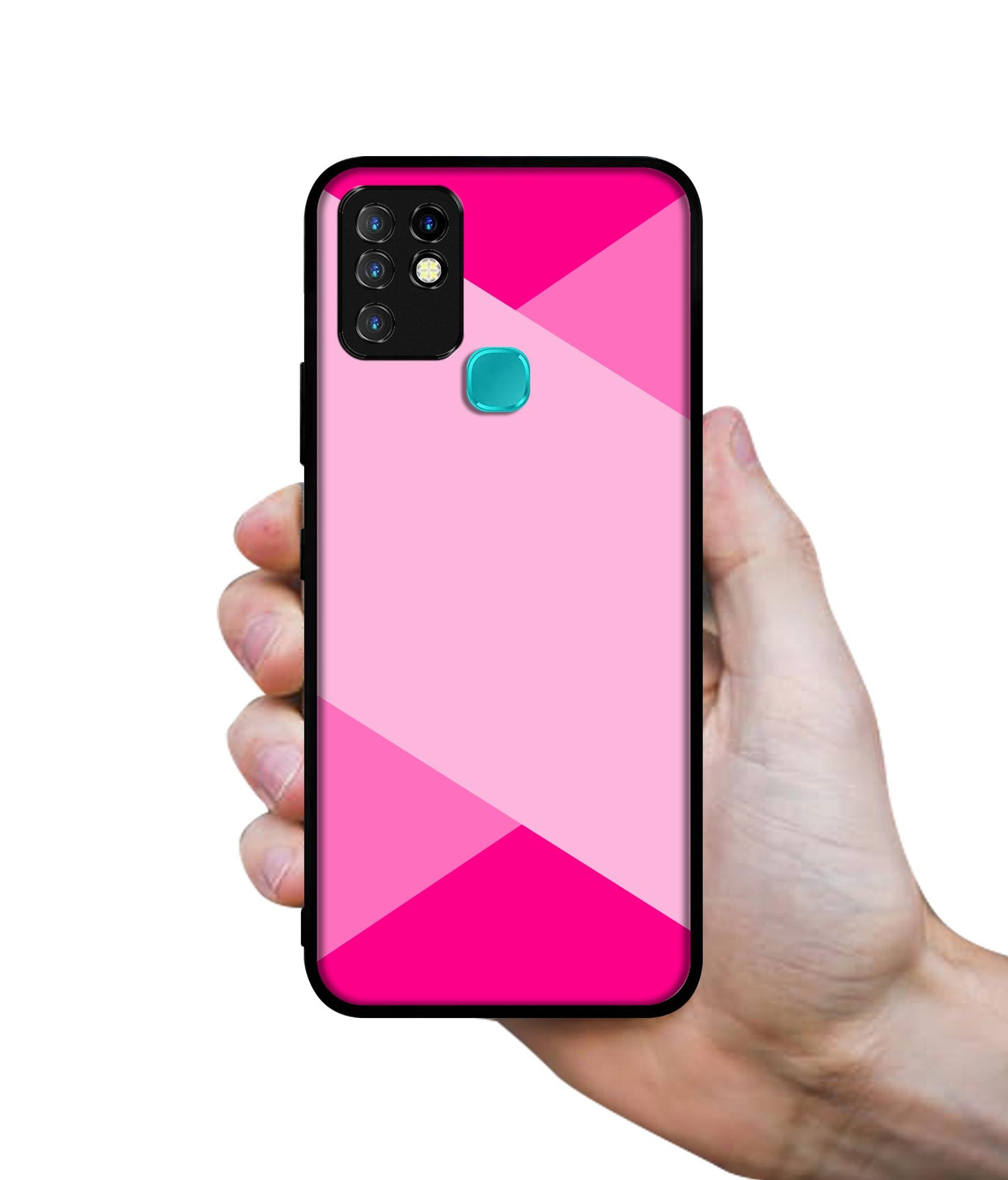 Pink Cross Vector Designer 2D Printed Back Case Cover for Infinix Hot 10 4G