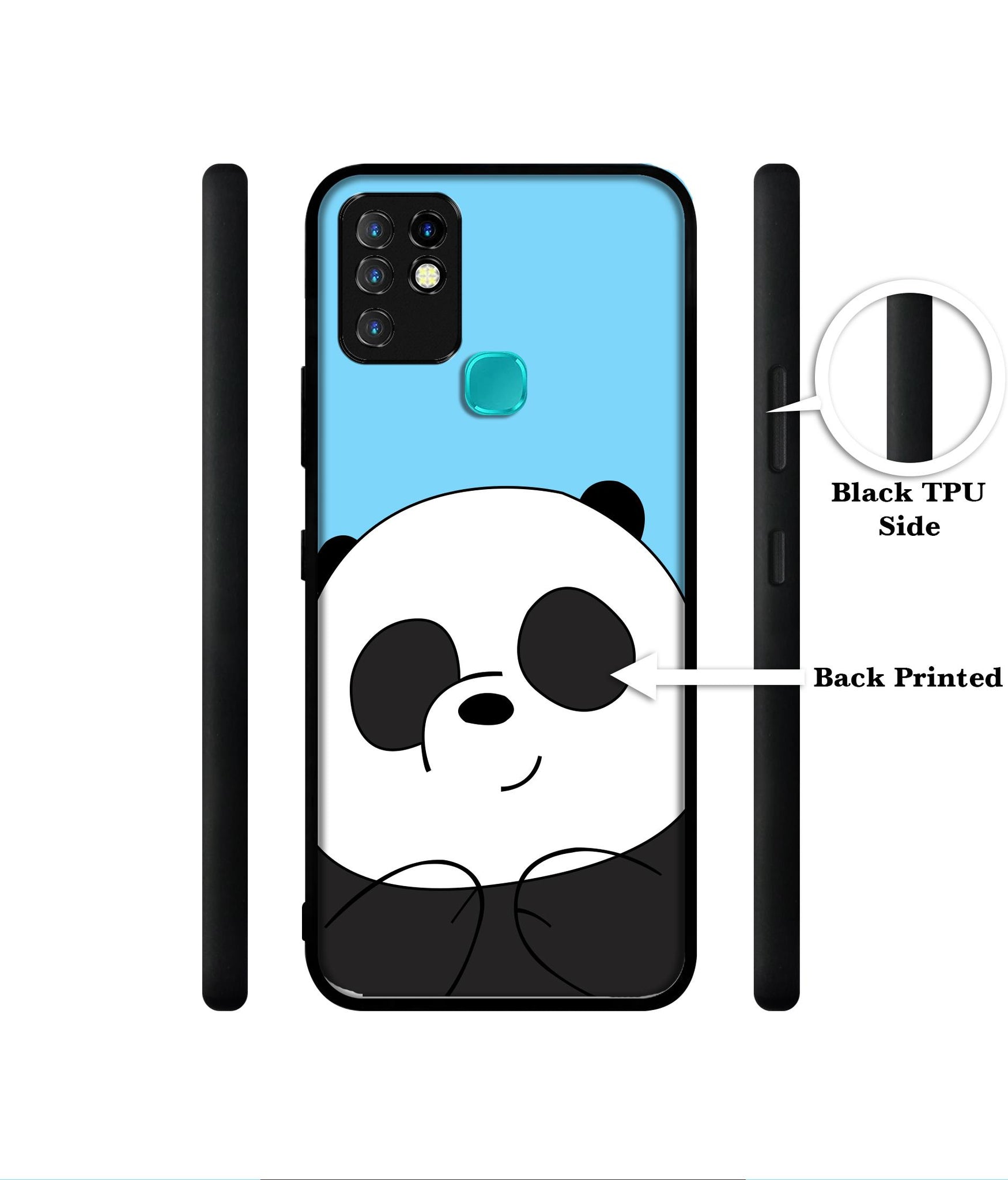 Cute Panda Designer 2D Printed Back Case Cover for Infinix Hot 10 4G