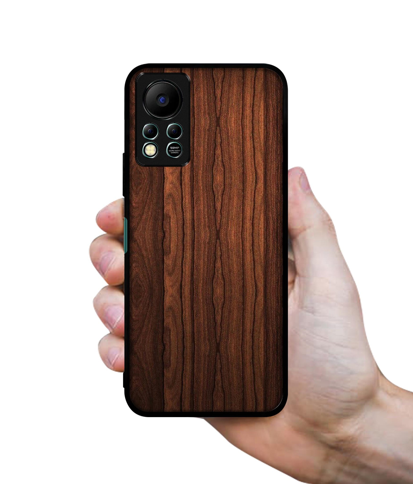Brown Wooden Texture Designer 2D Printed Back Case Cover for Infinix Hot 11S 4G