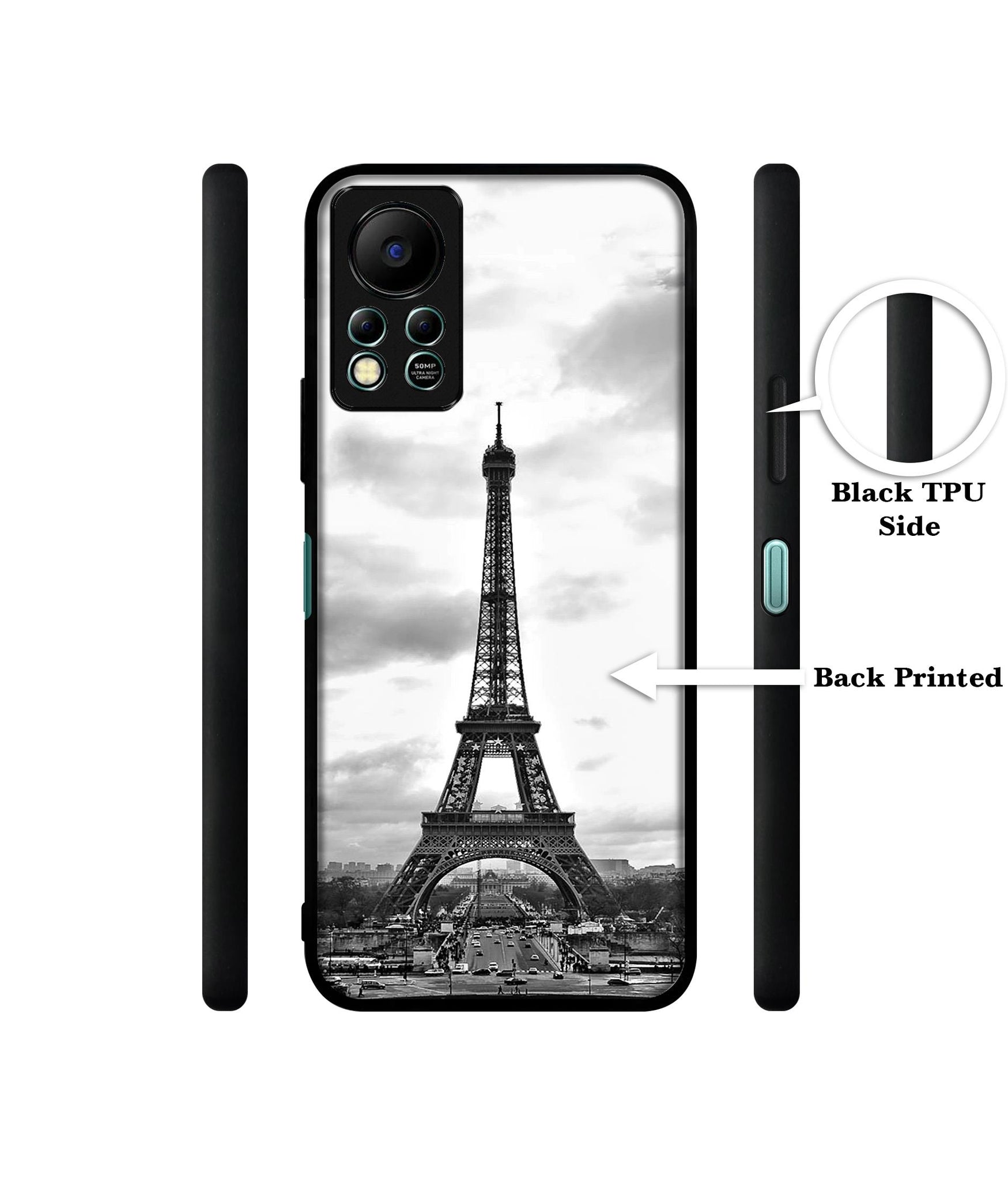 Eiffel Tower Designer 2D Printed Back Case Cover for Infinix Hot 11S 4G