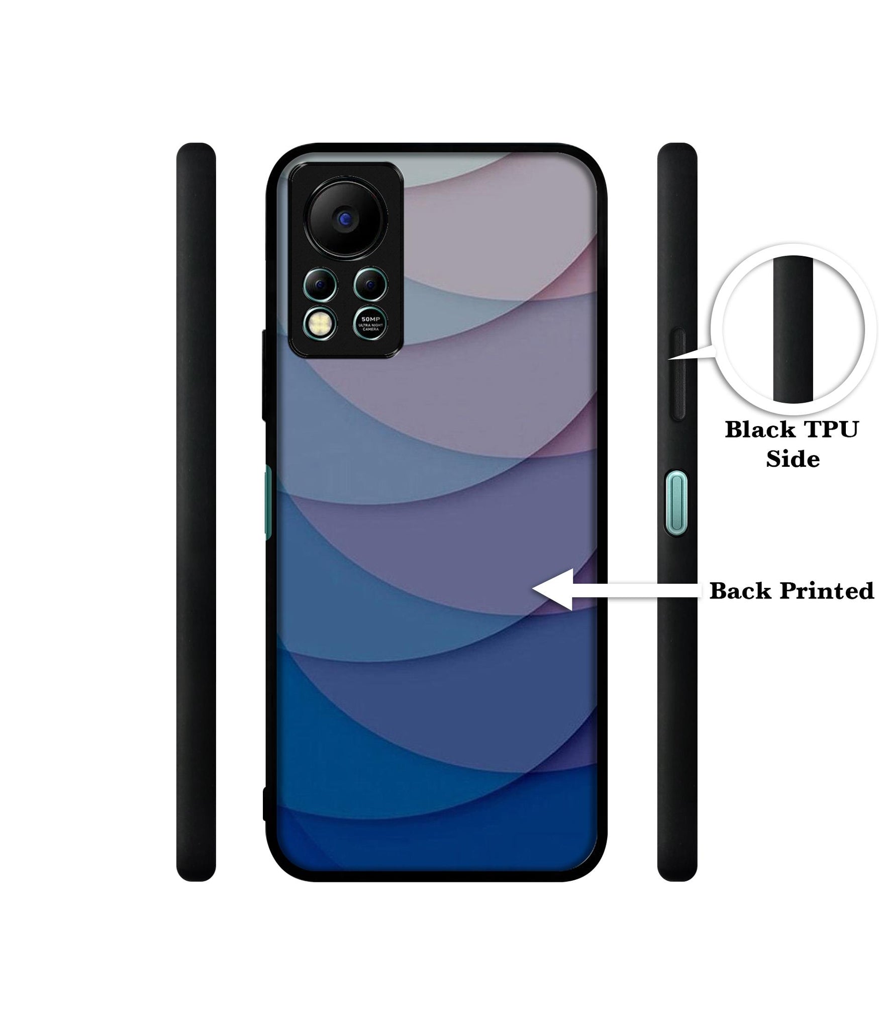 Waves Pattern Print Designer 2D Printed Back Case Cover for Infinix Hot 11S 4G