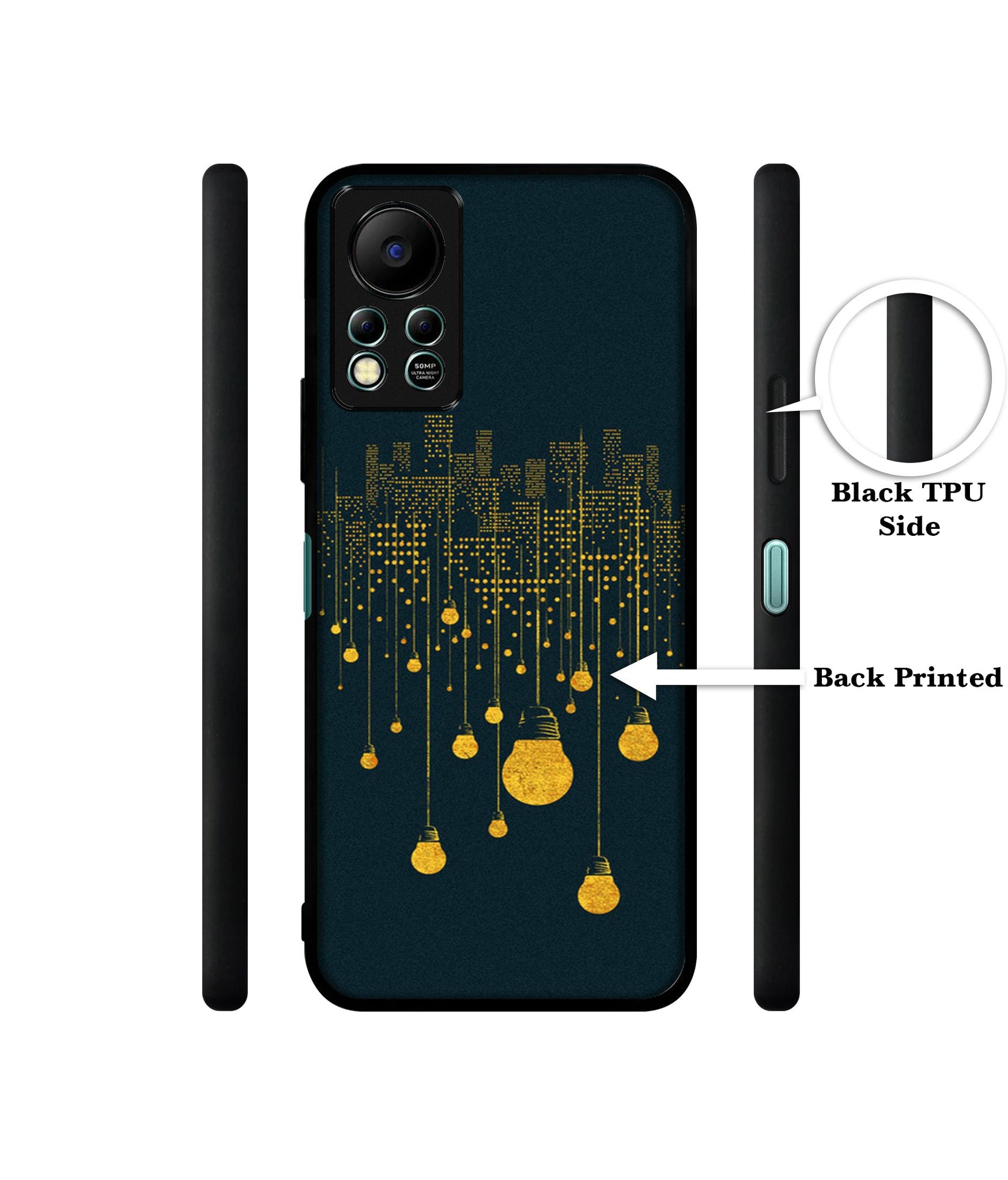 City Light Pattern Designer 2D Printed Back Case Cover for Infinix Hot 11S 4G