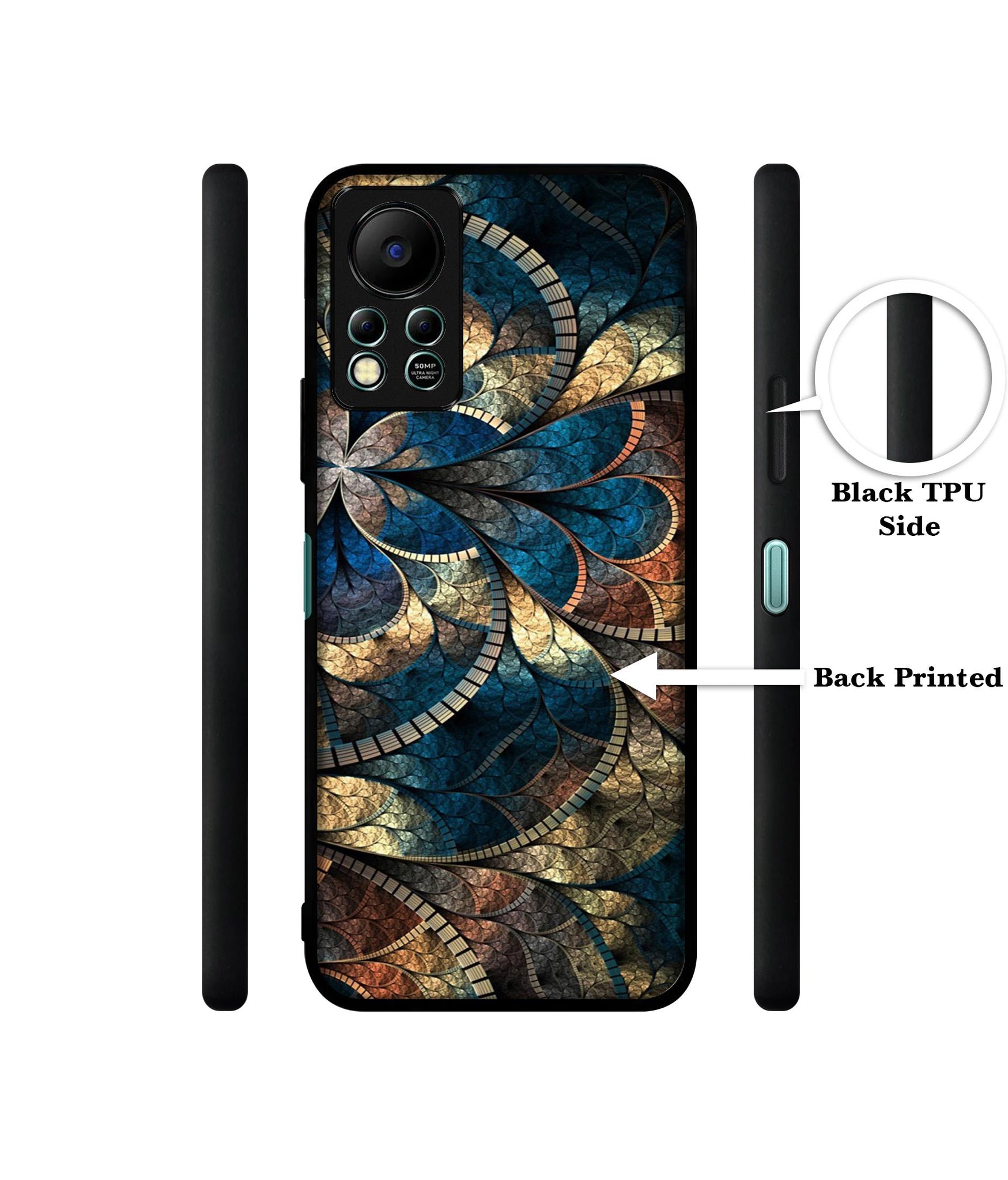 Fractional Pattern Designer 2D Printed Back Case Cover for Infinix Hot 11S 4G