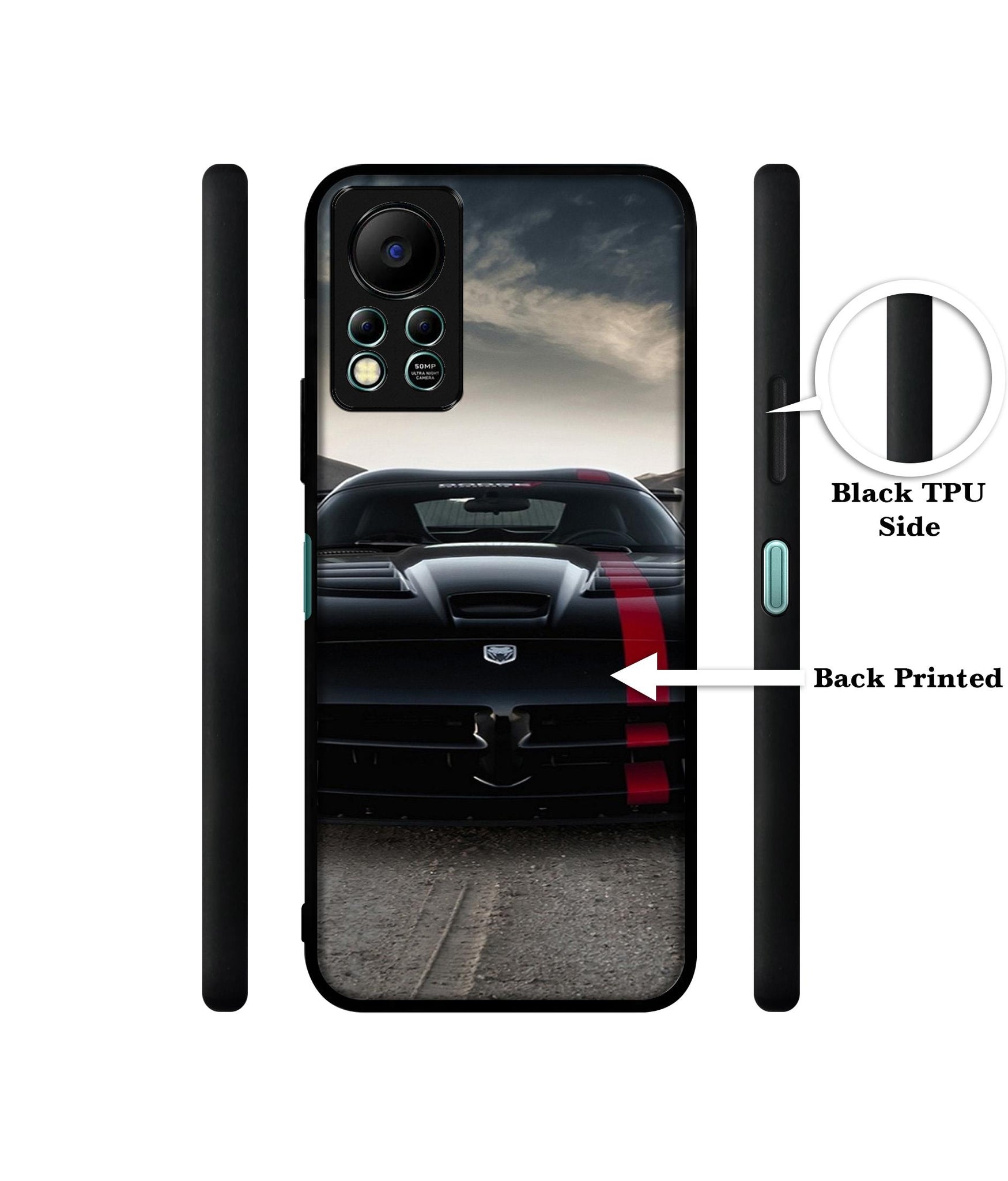 Sports Car Pattern Designer 2D Printed Back Case Cover for Infinix Hot 11S 4G