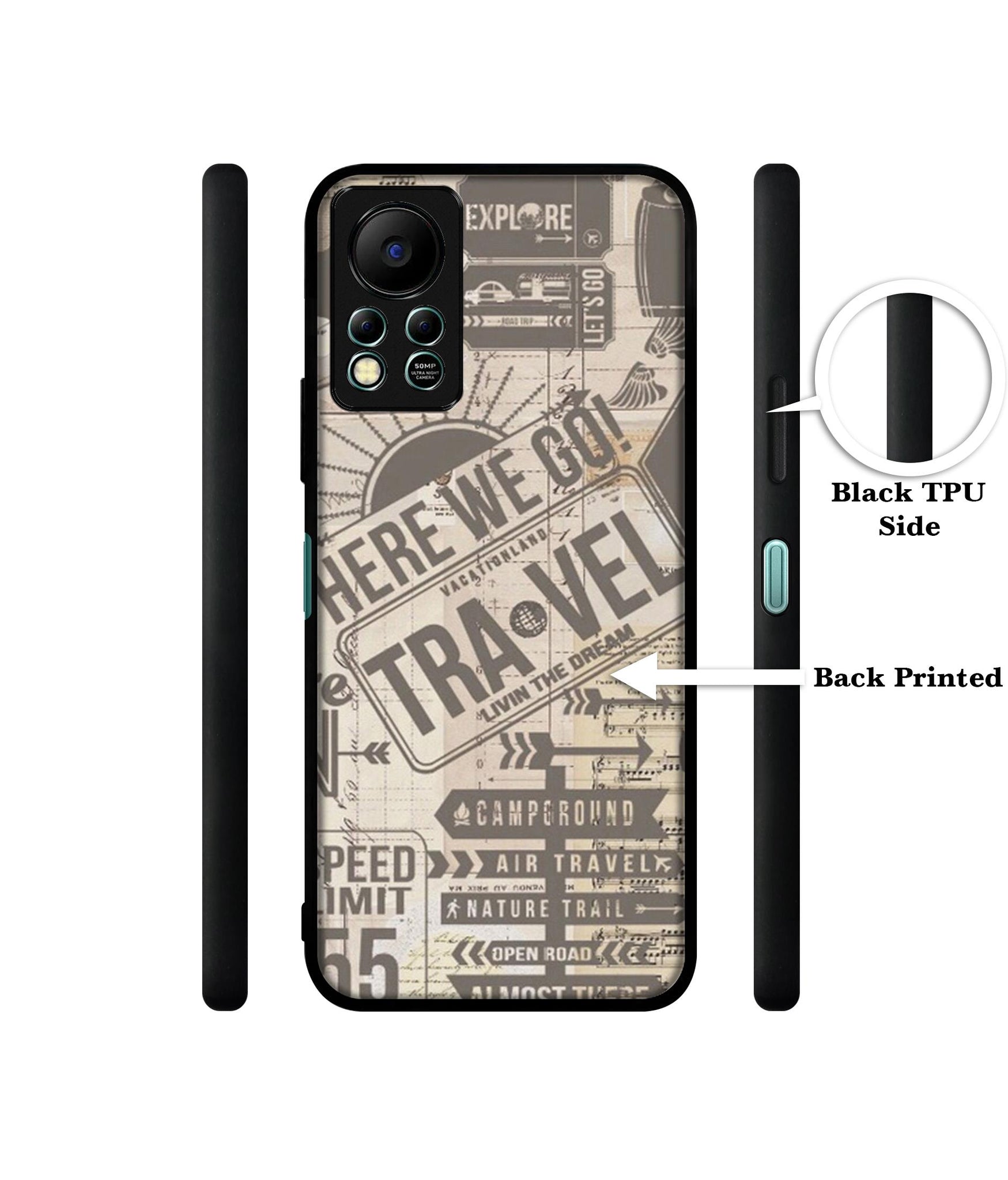 Travel Designer 2D Printed Back Case Cover for Infinix Hot 11S 4G