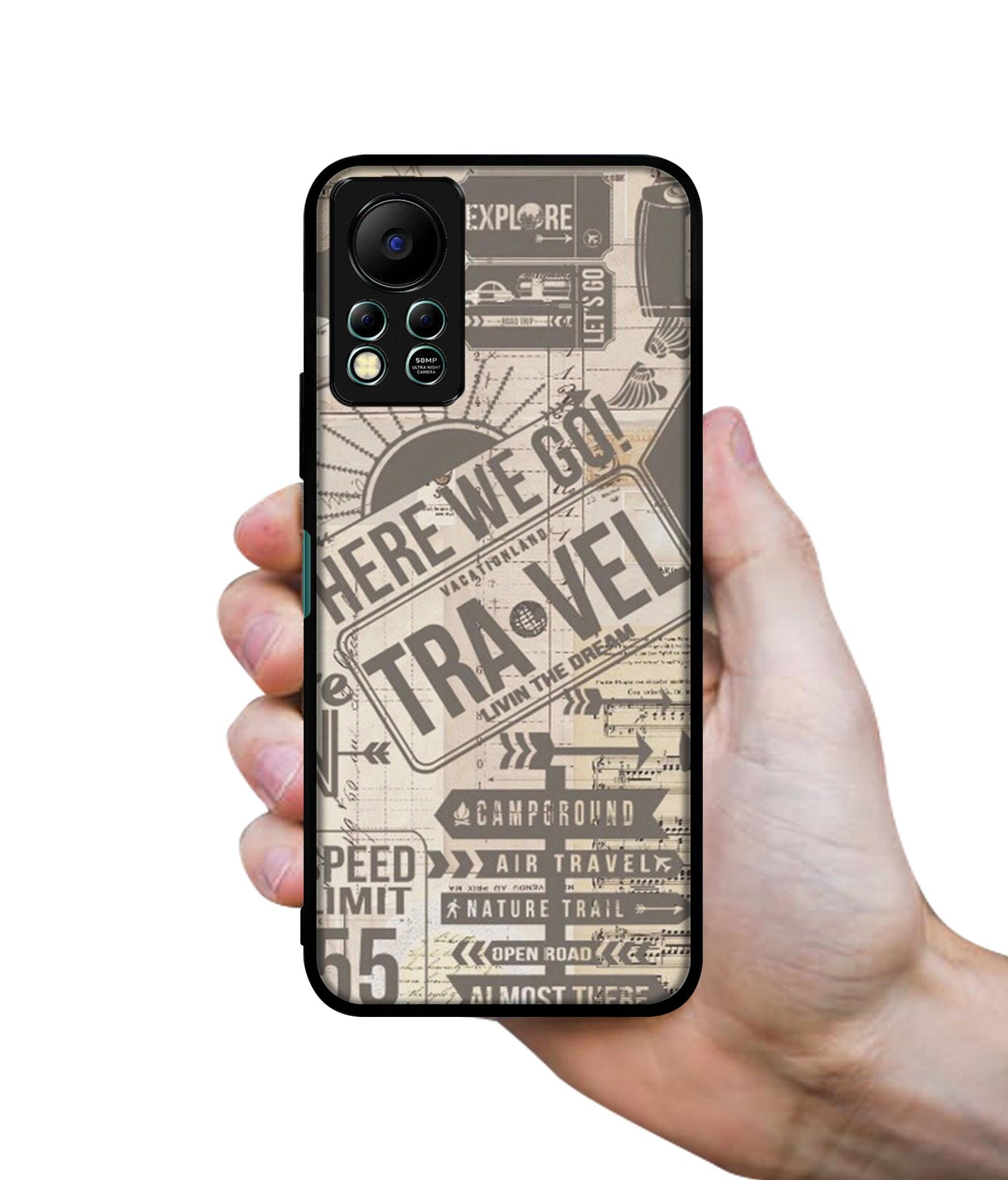 Travel Designer 2D Printed Back Case Cover for Infinix Hot 11S 4G