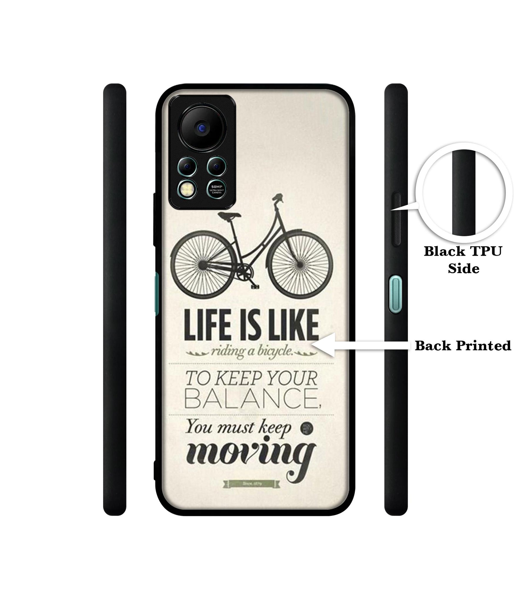 Life is Like Moving Designer 2D Printed Back Case Cover for Infinix Hot 11S 4G