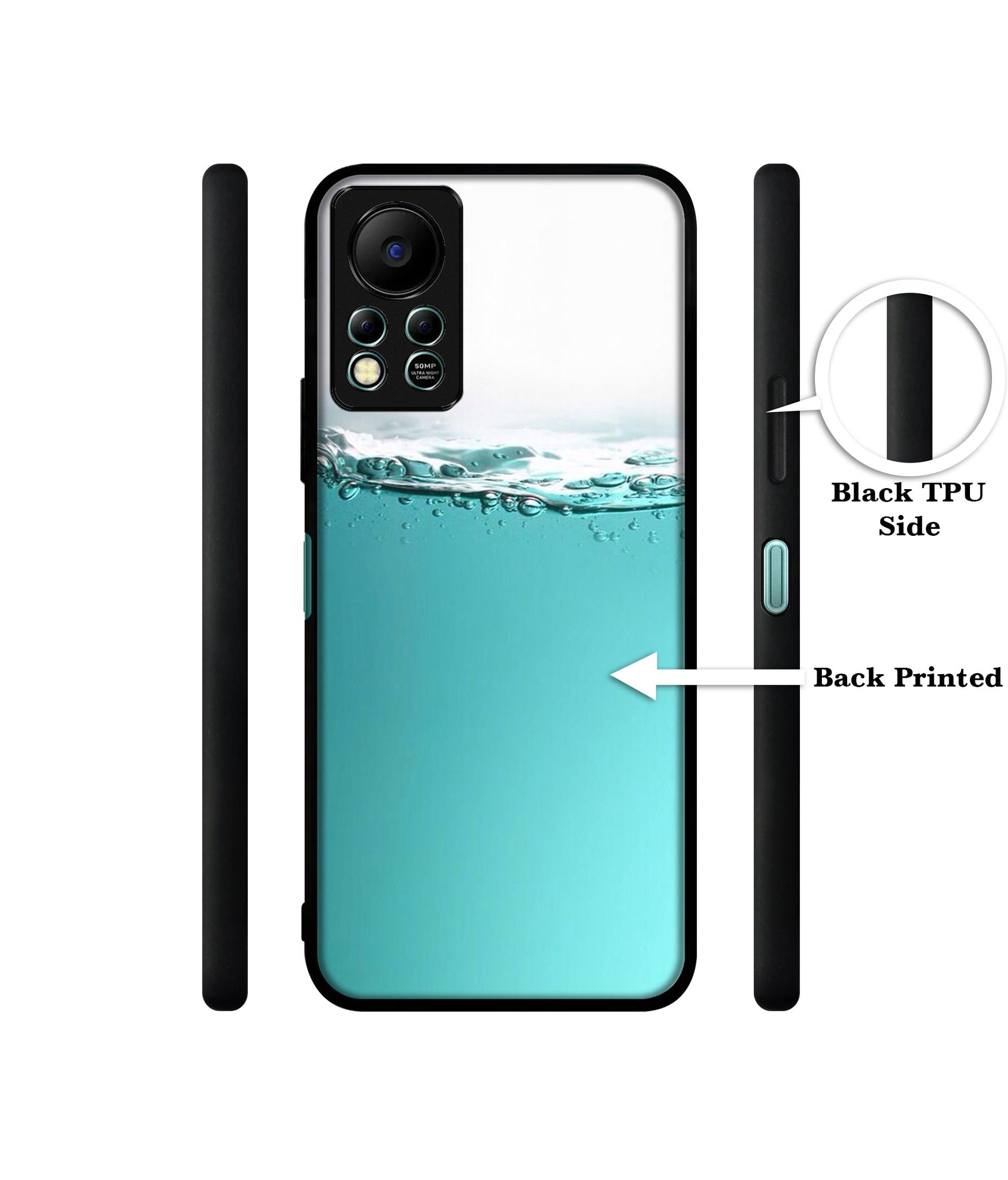 Half Fill Designer 2D Printed Back Case Cover for Infinix Hot 11S 4G