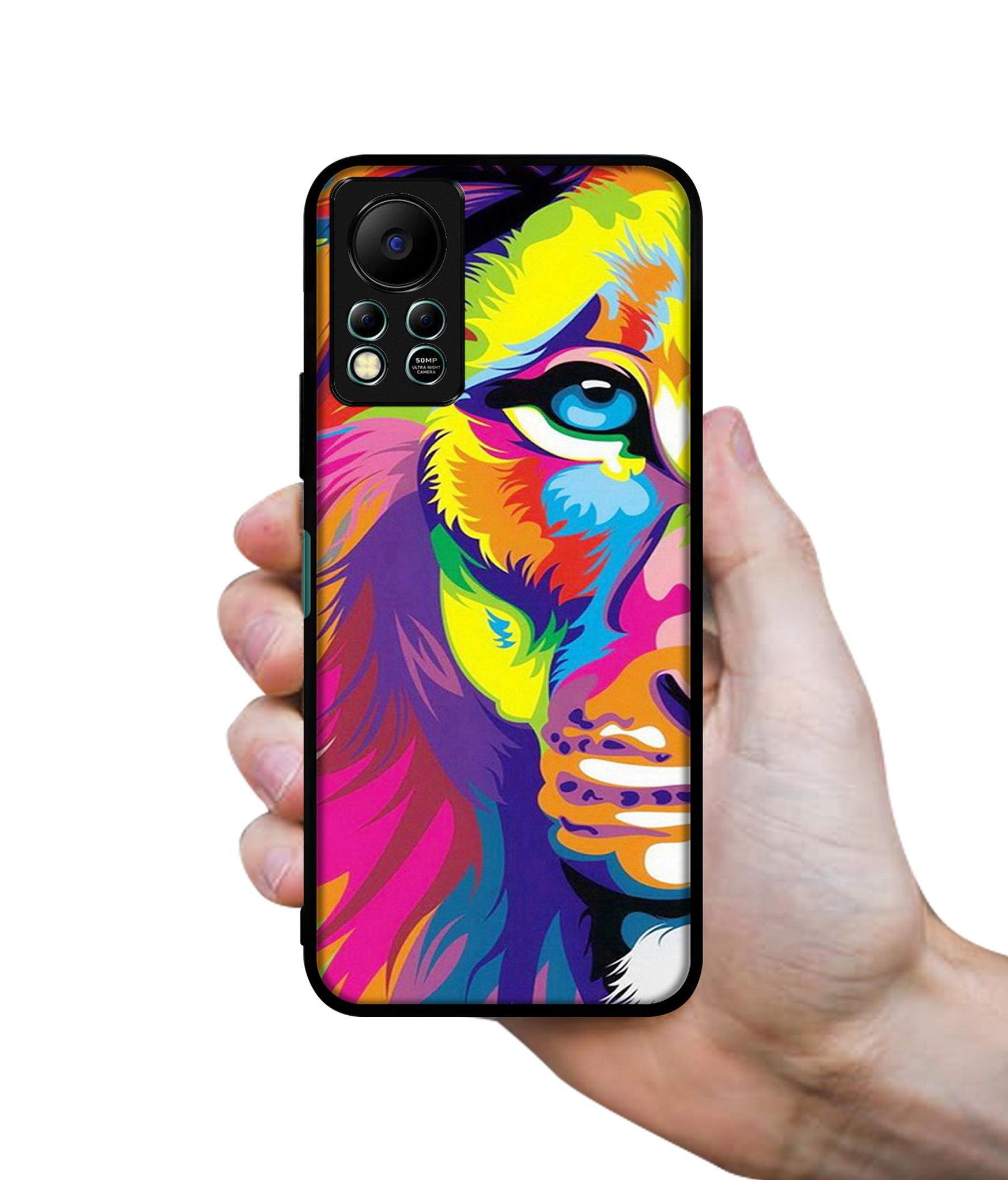 Lion Designer 2D Printed Back Case Cover for Infinix Hot 11S 4G