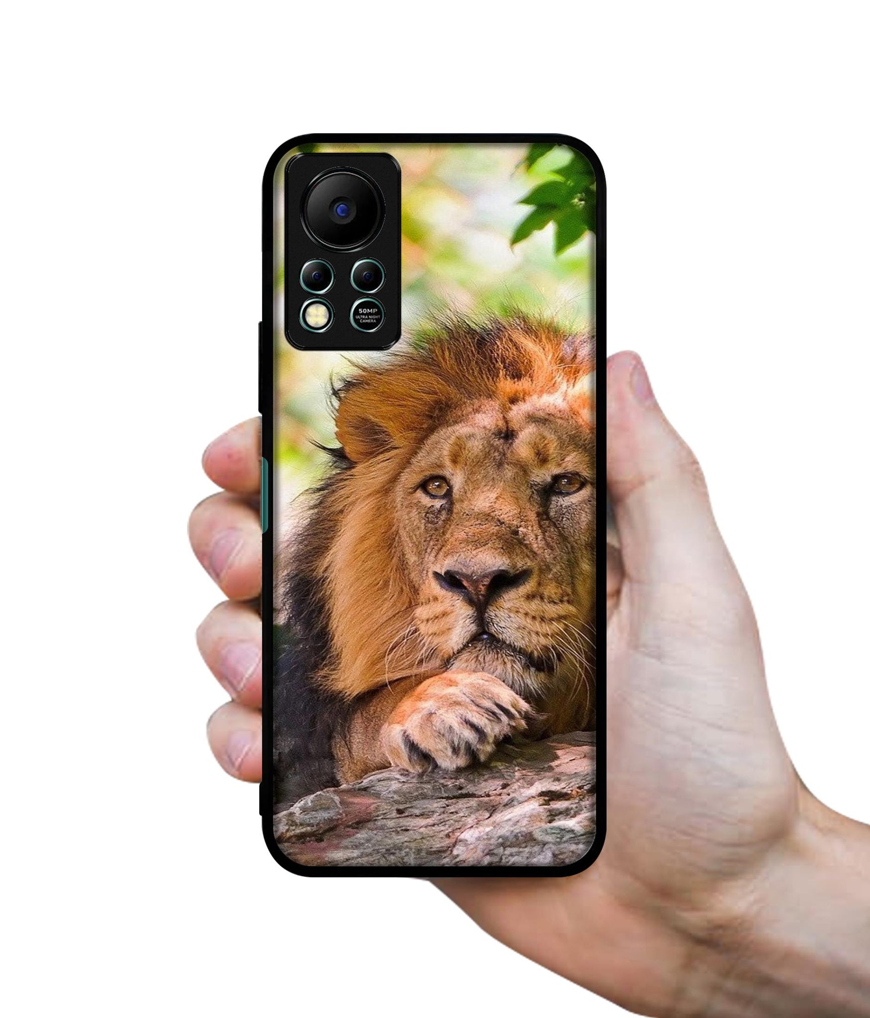 Tiger Pattern Print Designer 2D Printed Back Case Cover for Infinix Hot 11S 4G