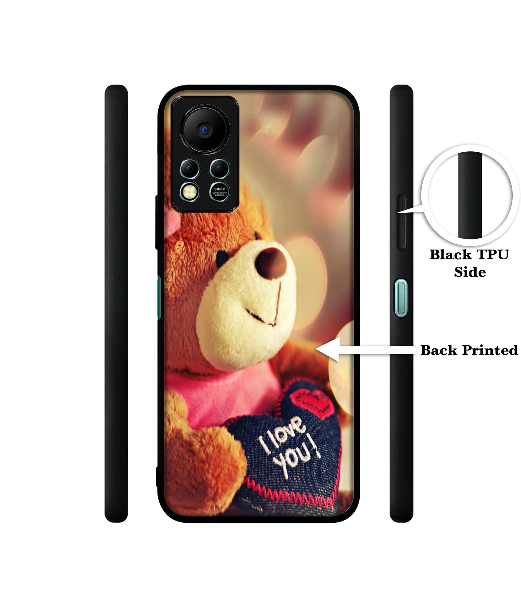Teddy Bear Designer 2D Printed Back Case Cover for Infinix Hot 11S 4G