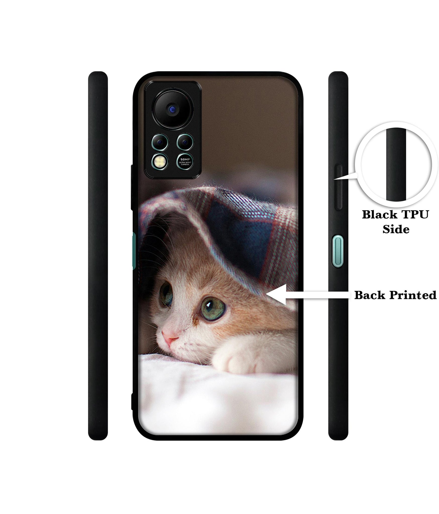 Sleepy Kitten Designer 2D Printed Back Case Cover for Infinix Hot 11S 4G