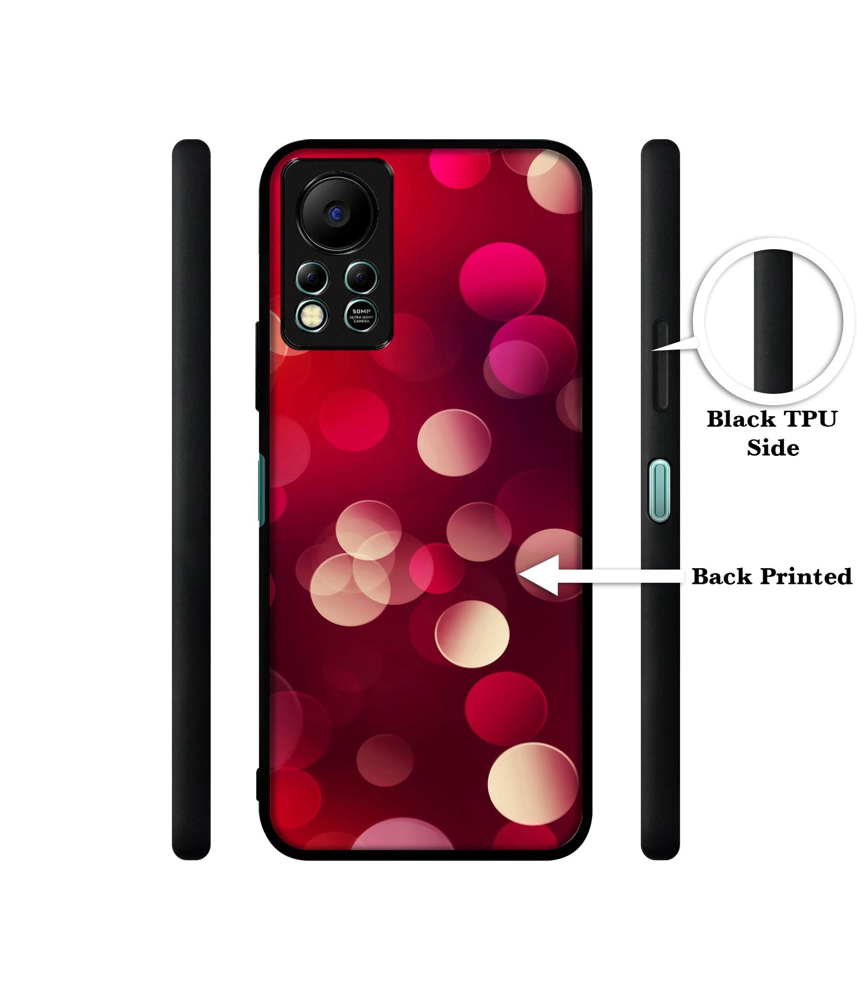 3D Circles Designer 2D Printed Back Case Cover for Infinix Hot 11S 4G