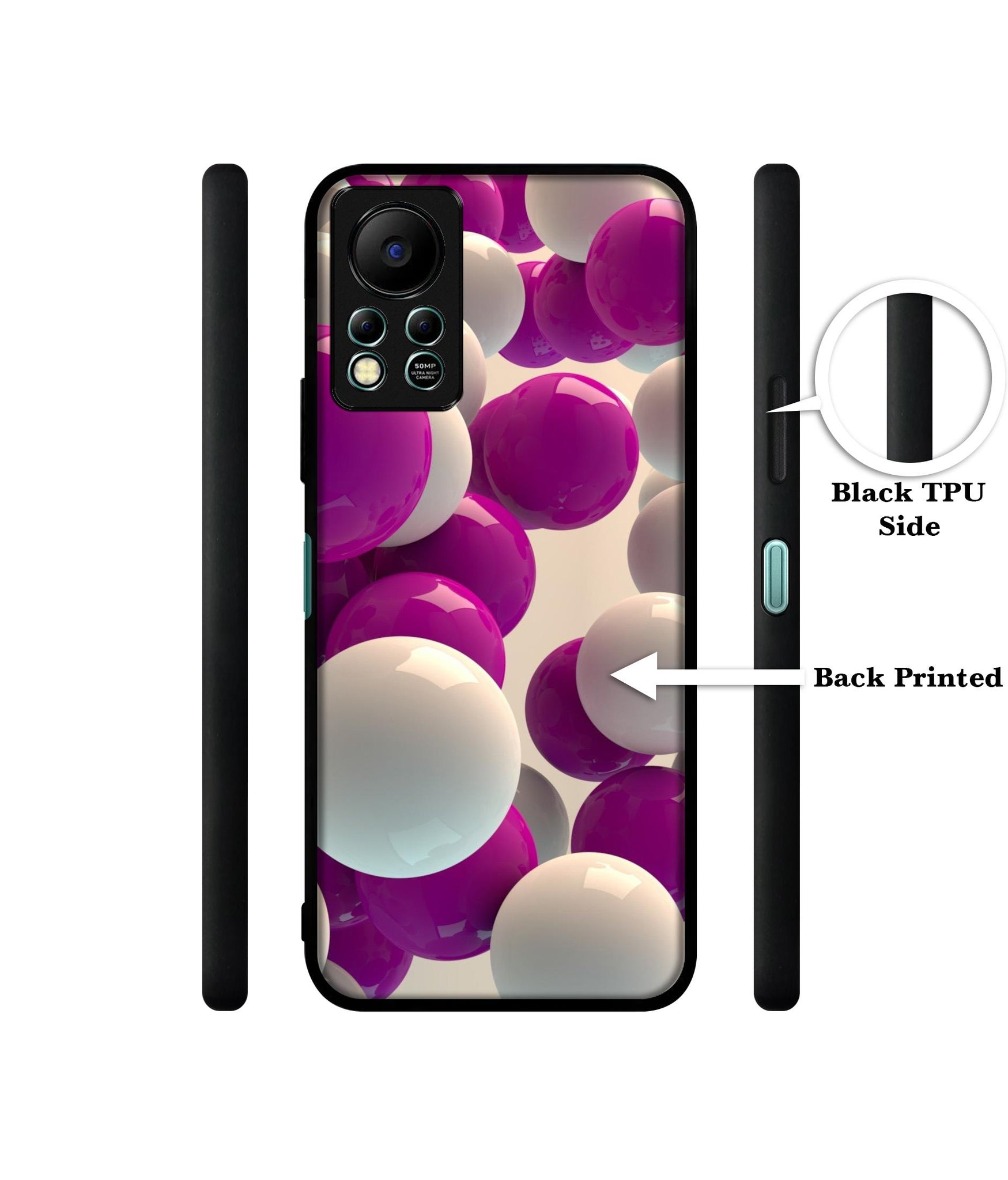 3D Balloons Designer 2D Printed Back Case Cover for Infinix Hot 11S 4G