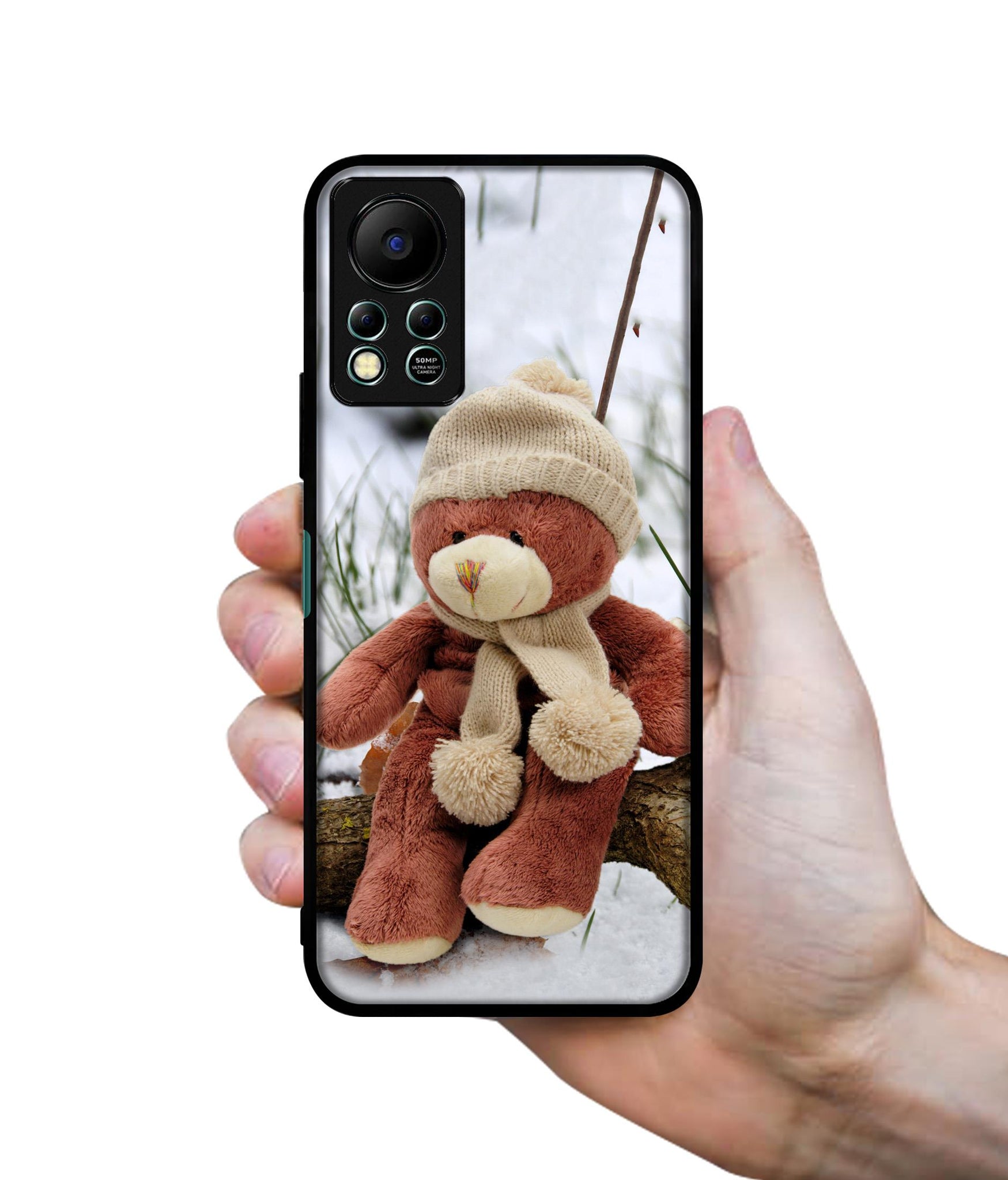 Woolen Bear Designer 2D Printed Back Case Cover for Infinix Hot 11S 4G