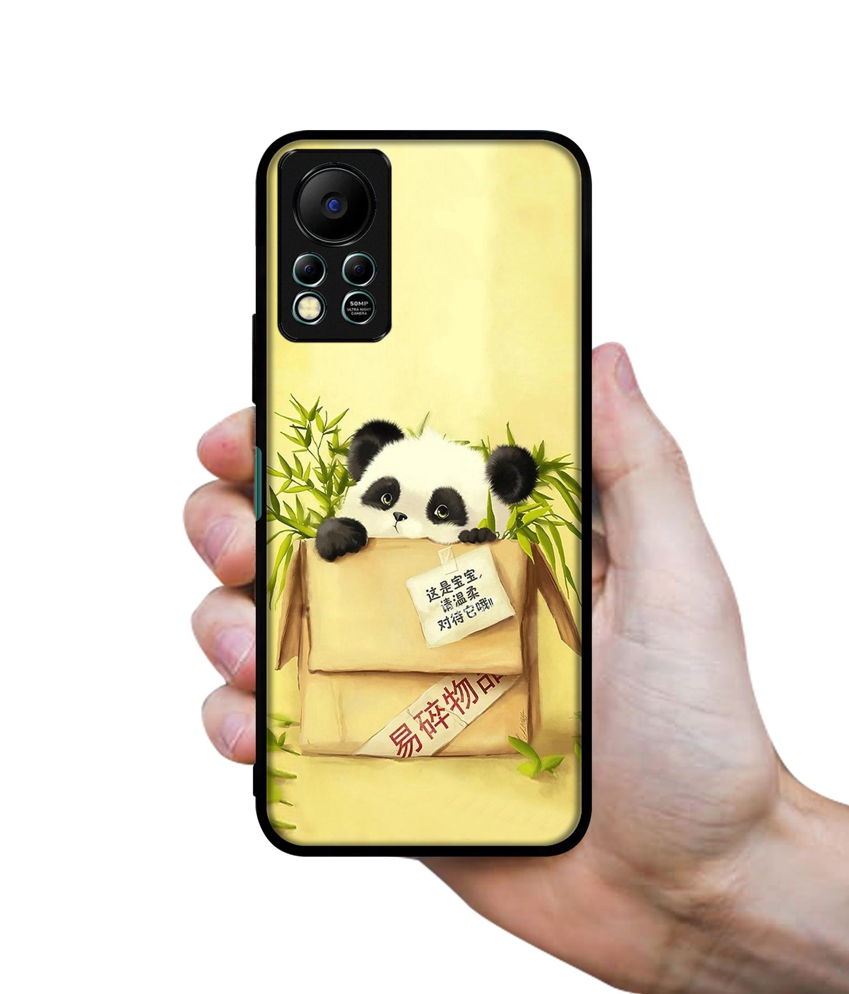 Panda In Box Designer 2D Printed Back Case Cover for Infinix Hot 11S 4G