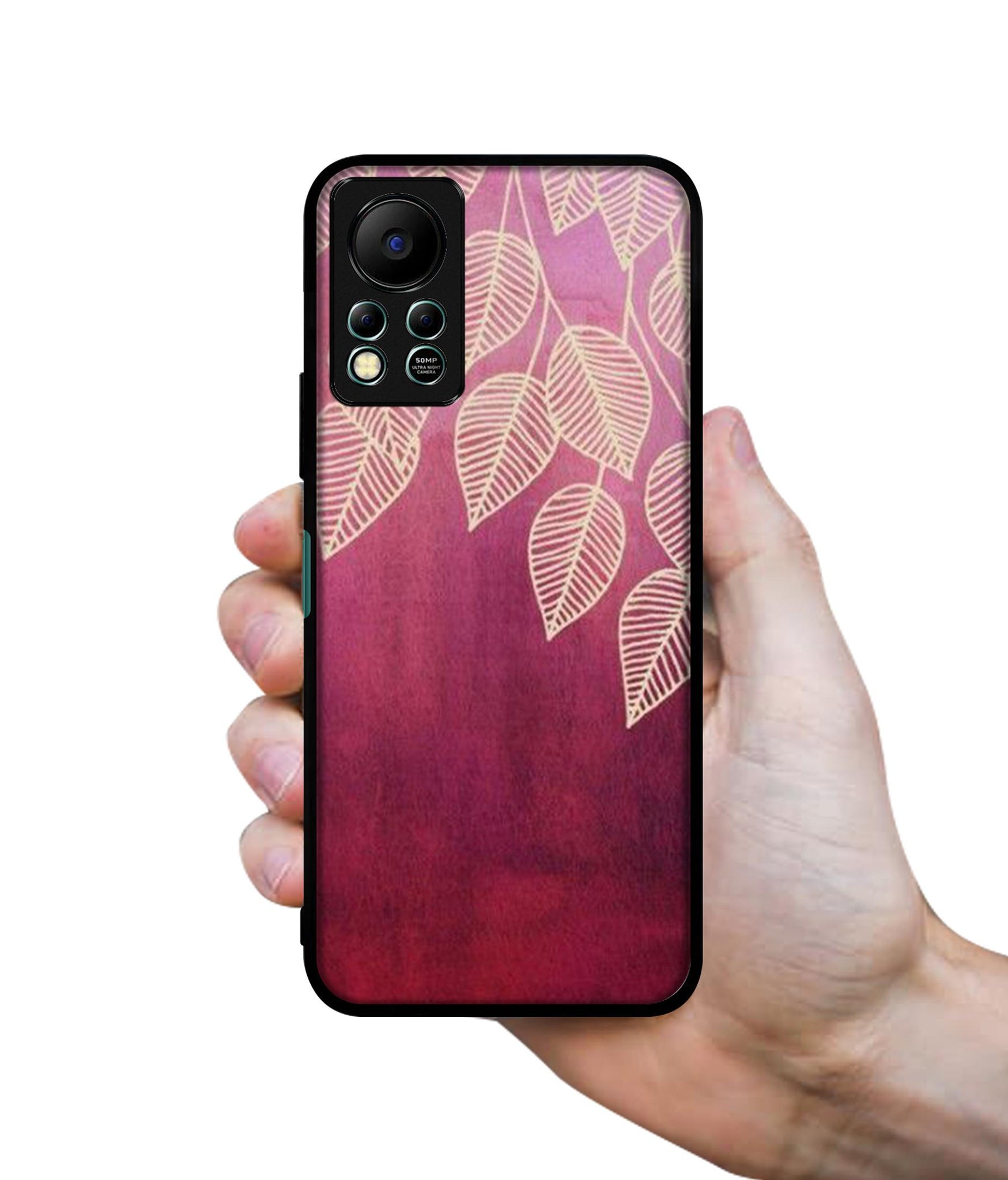 Leaf Pattern Designer 2D Printed Back Case Cover for Infinix Hot 11S 4G