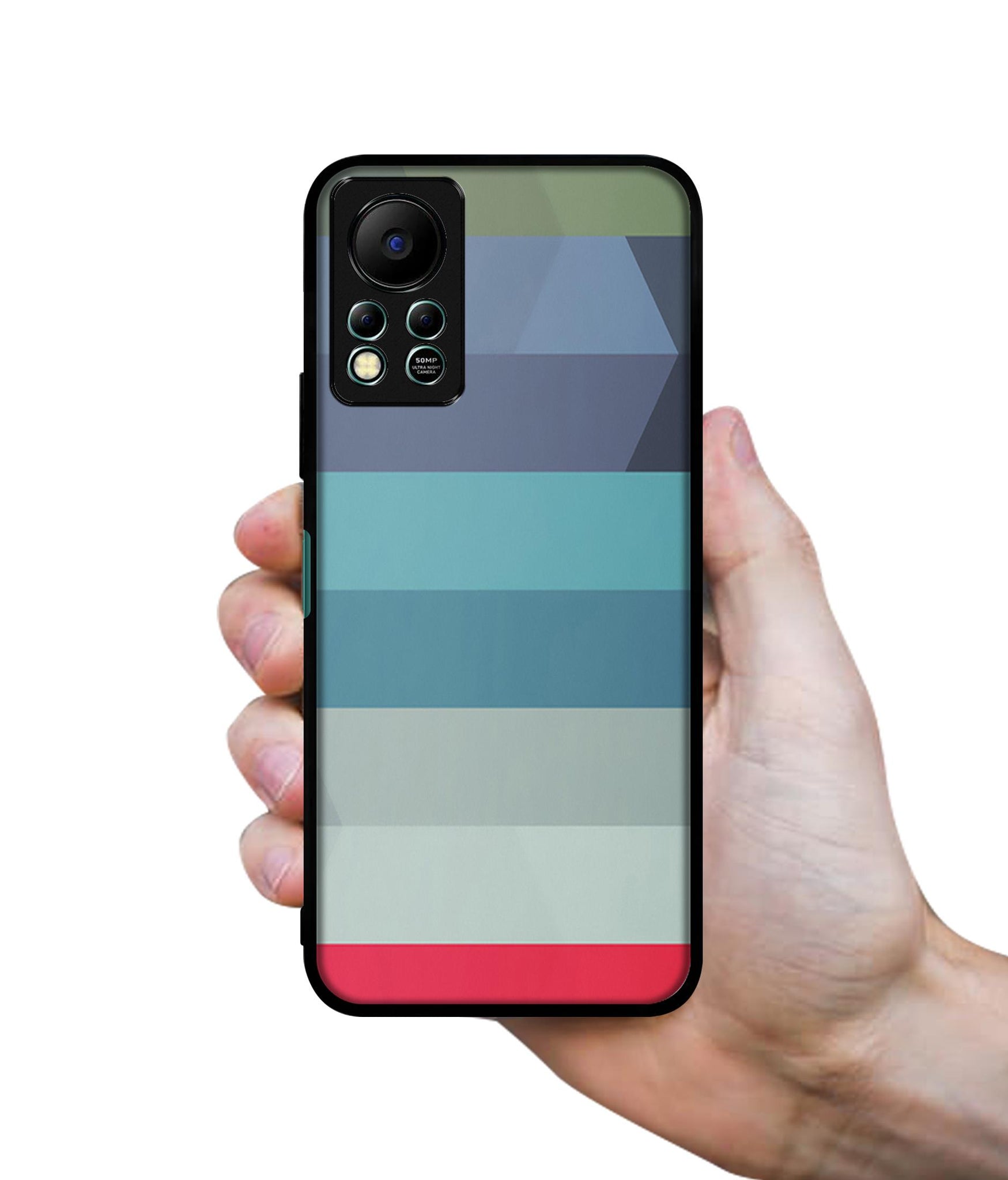 Colorful Lines Designer 2D Printed Back Case Cover for Infinix Hot 11S 4G