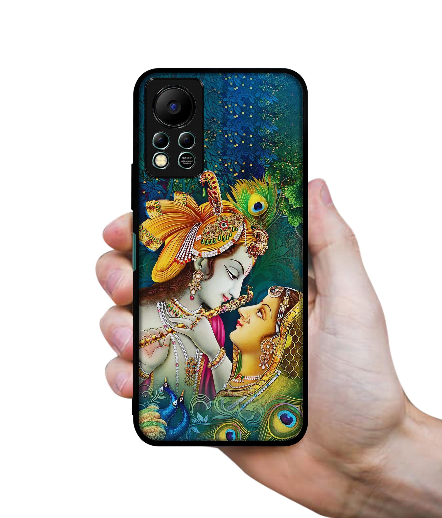 Radha Kishan Love Designer 2D Printed Back Case Cover for Infinix Hot 11S 4G