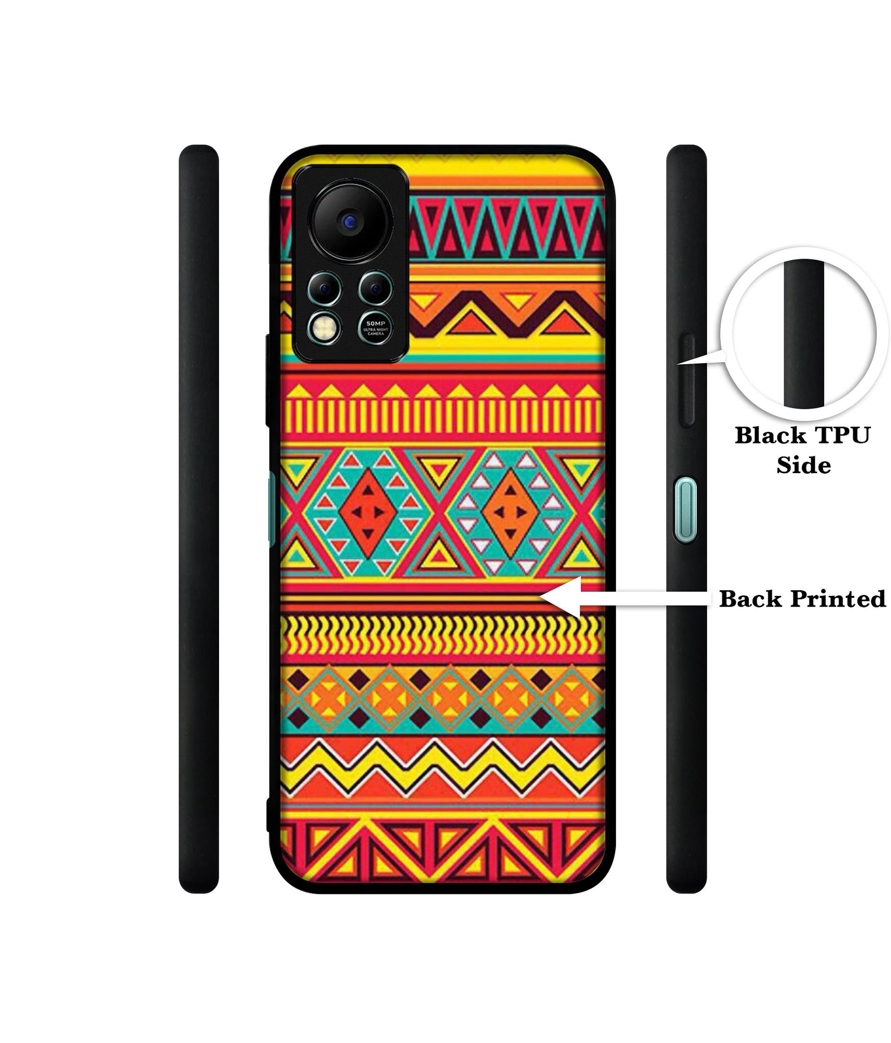 Artistic Rangoli Designer 2D Printed Back Case Cover for Infinix Hot 11S 4G