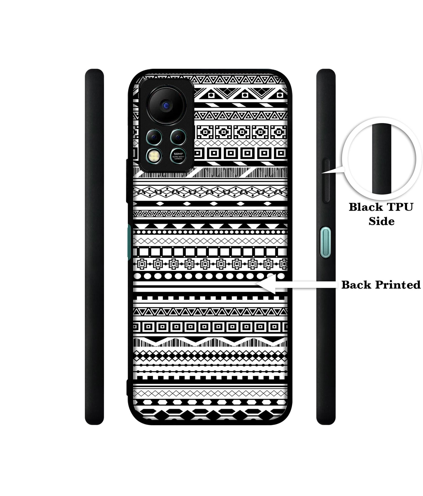 Black & White Patterns Designer 2D Printed Back Case Cover for Infinix Hot 11S 4G