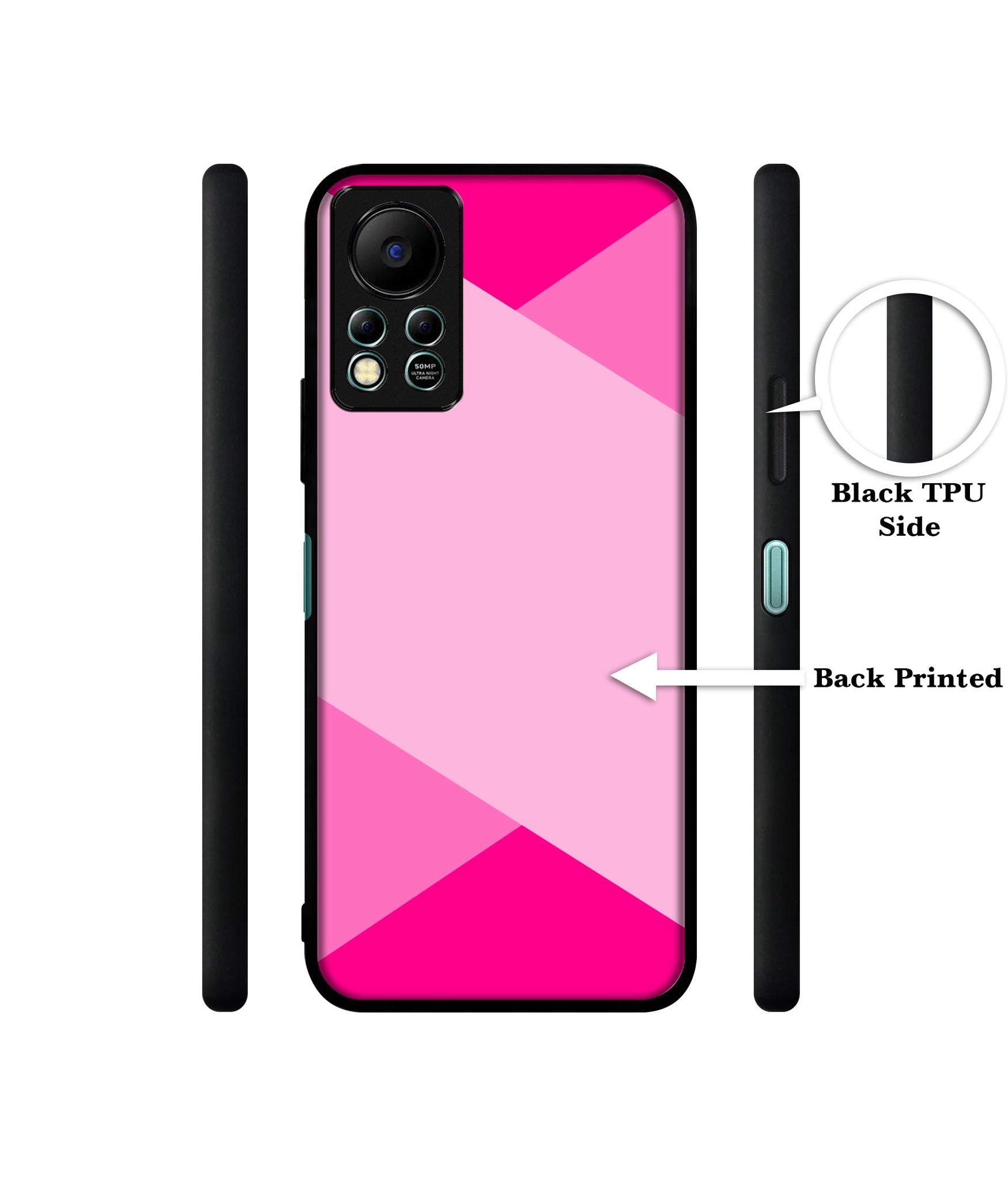 Pink Cross Vector Designer 2D Printed Back Case Cover for Infinix Hot 11S 4G