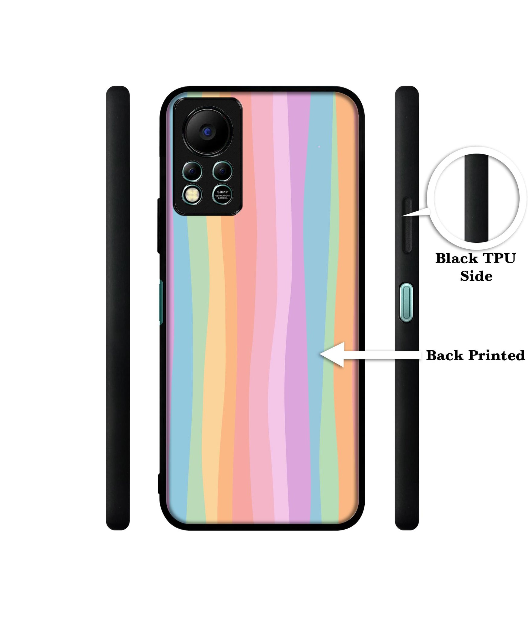 Cool Rainbow Designer 2D Printed Back Case Cover for Infinix Hot 11S 4G