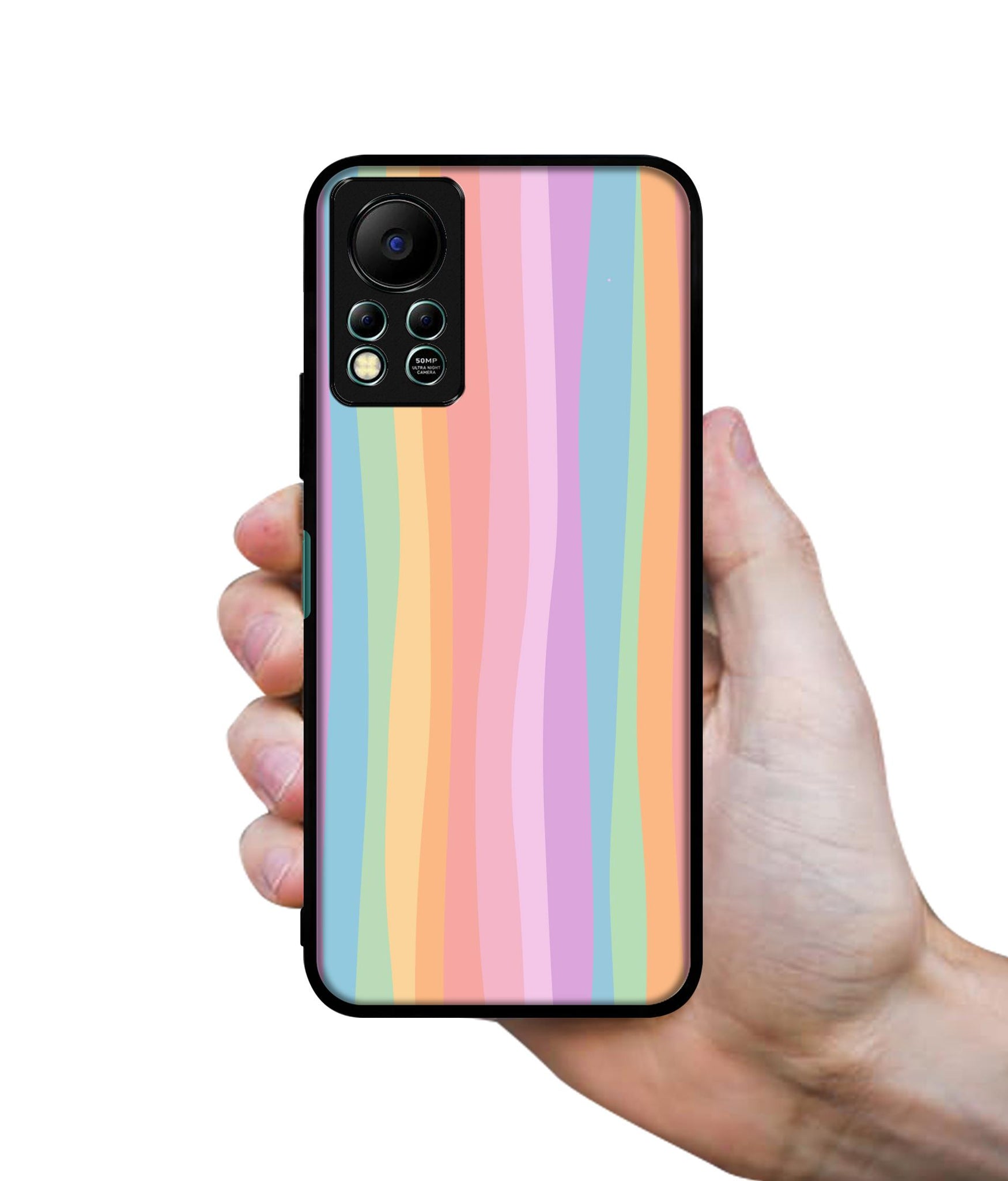 Cool Rainbow Designer 2D Printed Back Case Cover for Infinix Hot 11S 4G