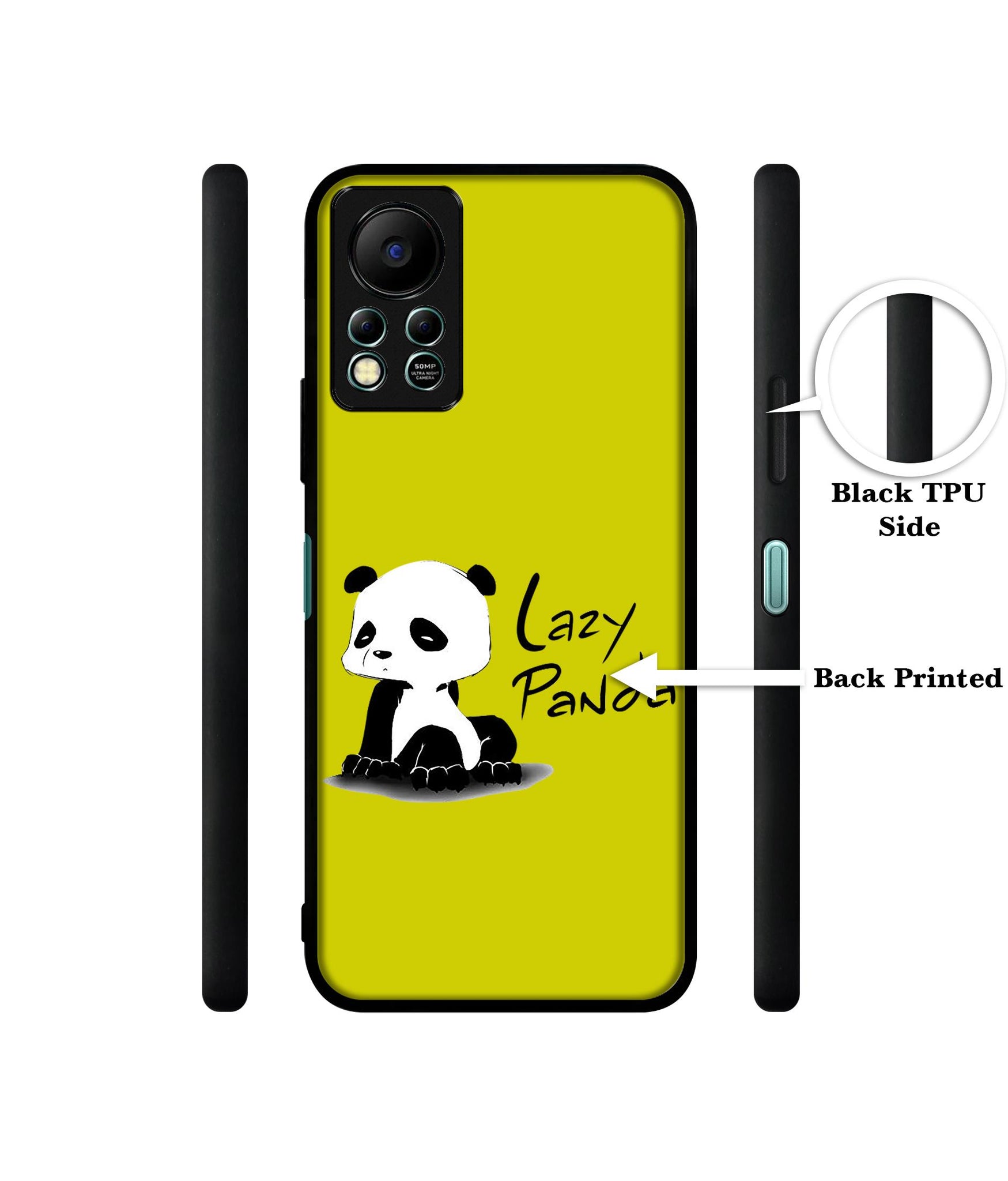 Lazy Panda Designer 2D Printed Back Case Cover for Infinix Hot 11S 4G