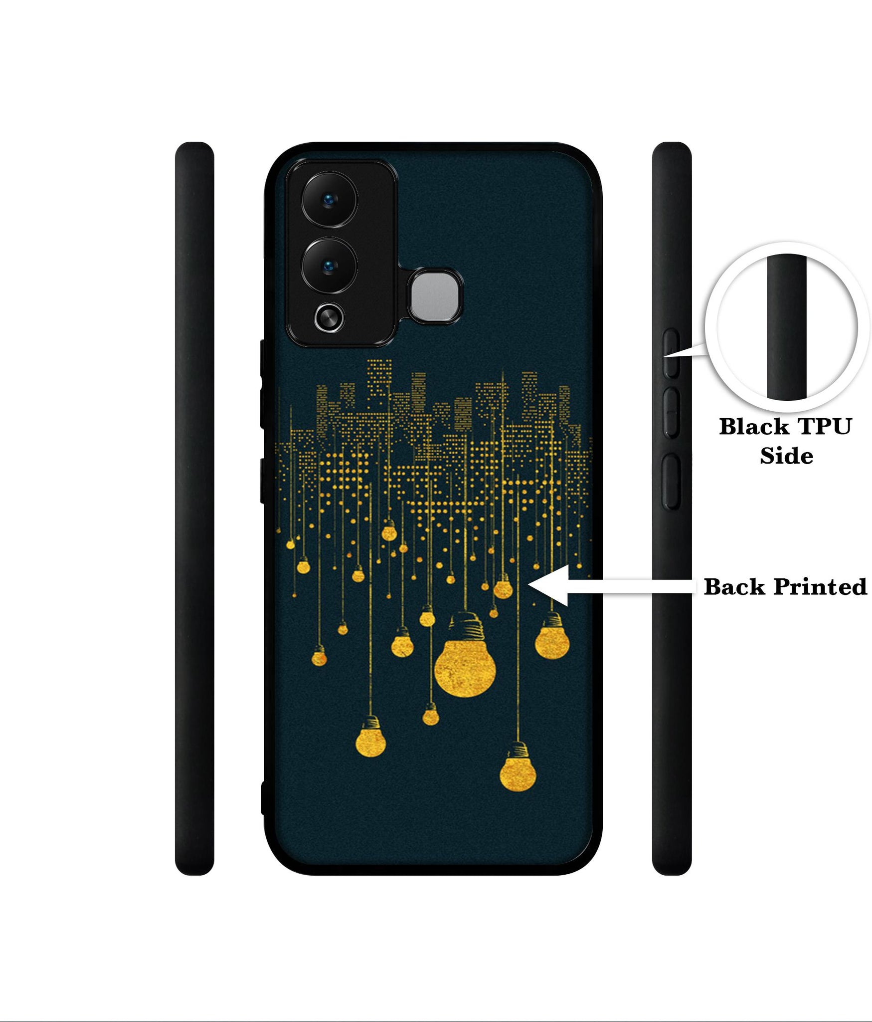 City Light Pattern Designer 2D Printed Back Case Cover for Infinix Hot 12 Play 4G
