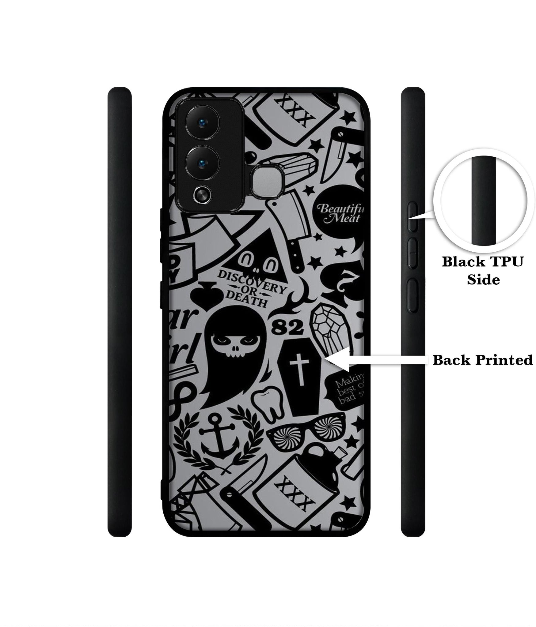 Discover Or Death Designer 2D Printed Back Case Cover for Infinix Hot 12 Play 4G