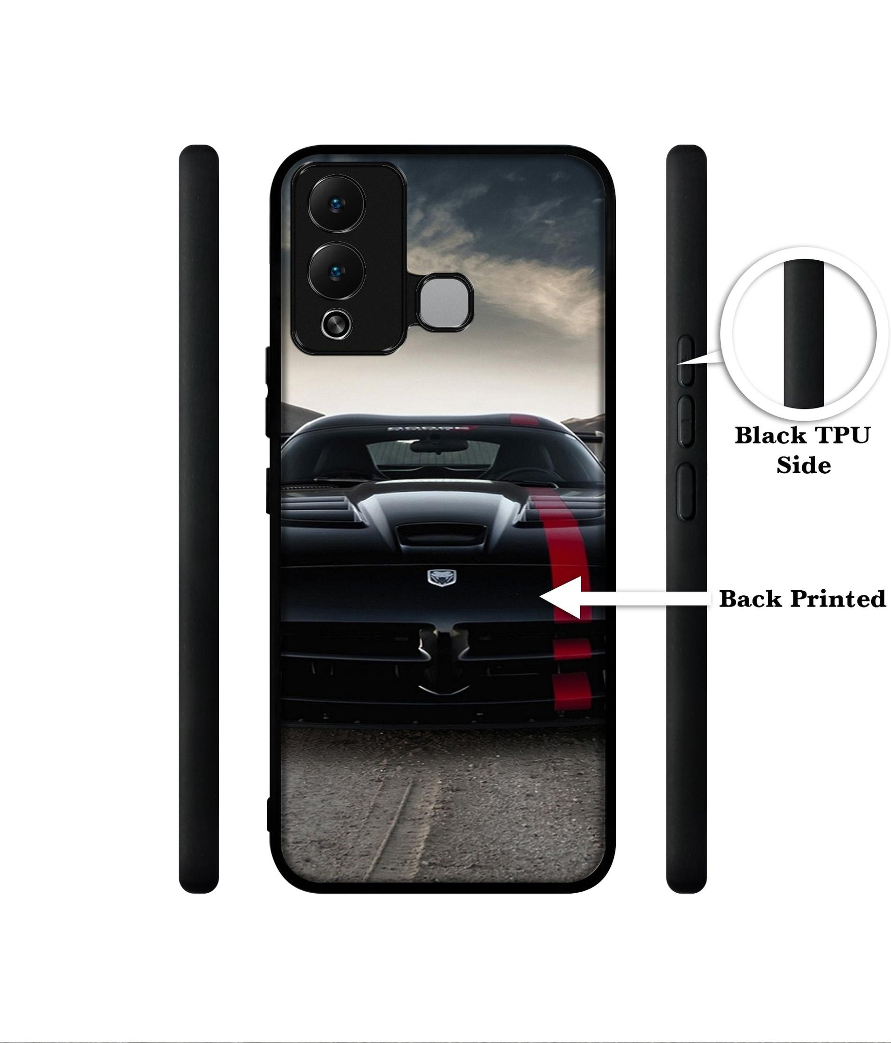 Sports Car Pattern Designer 2D Printed Back Case Cover for Infinix Hot 12 Play 4G