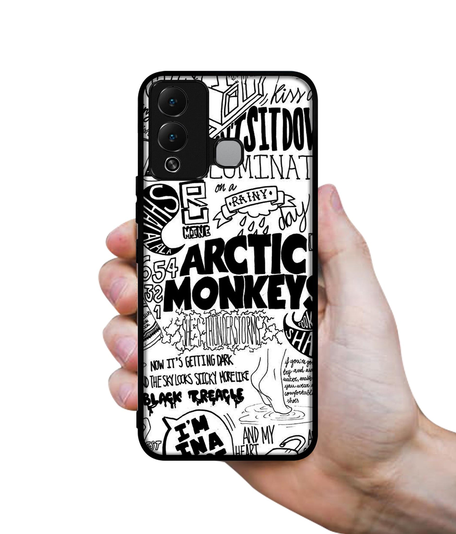 Arctic Monkeys Pattern Designer 2D Printed Back Case Cover for Infinix Hot 12 Play 4G